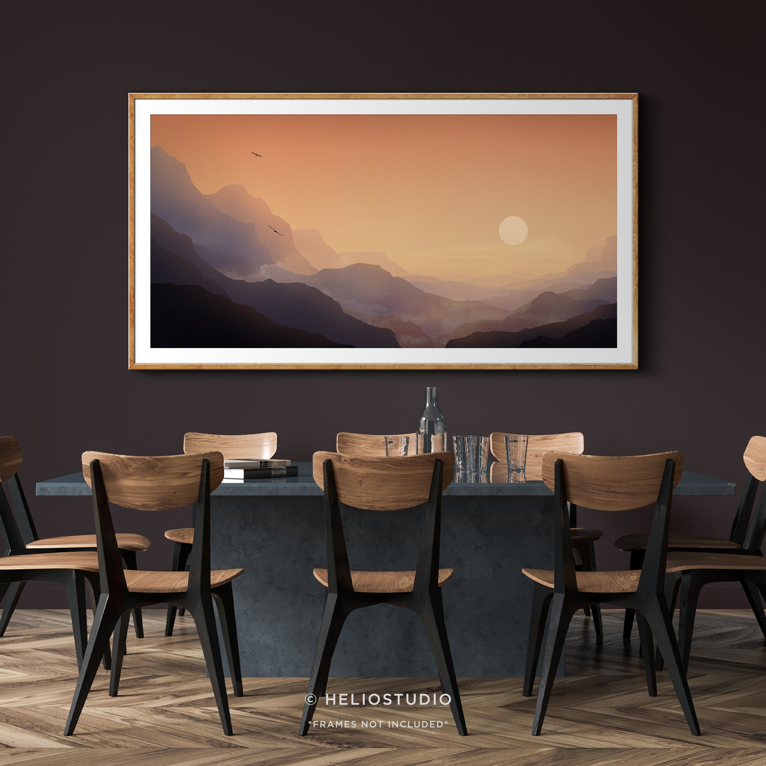 Eagle Canyon Sunset – Panoramic Art Print