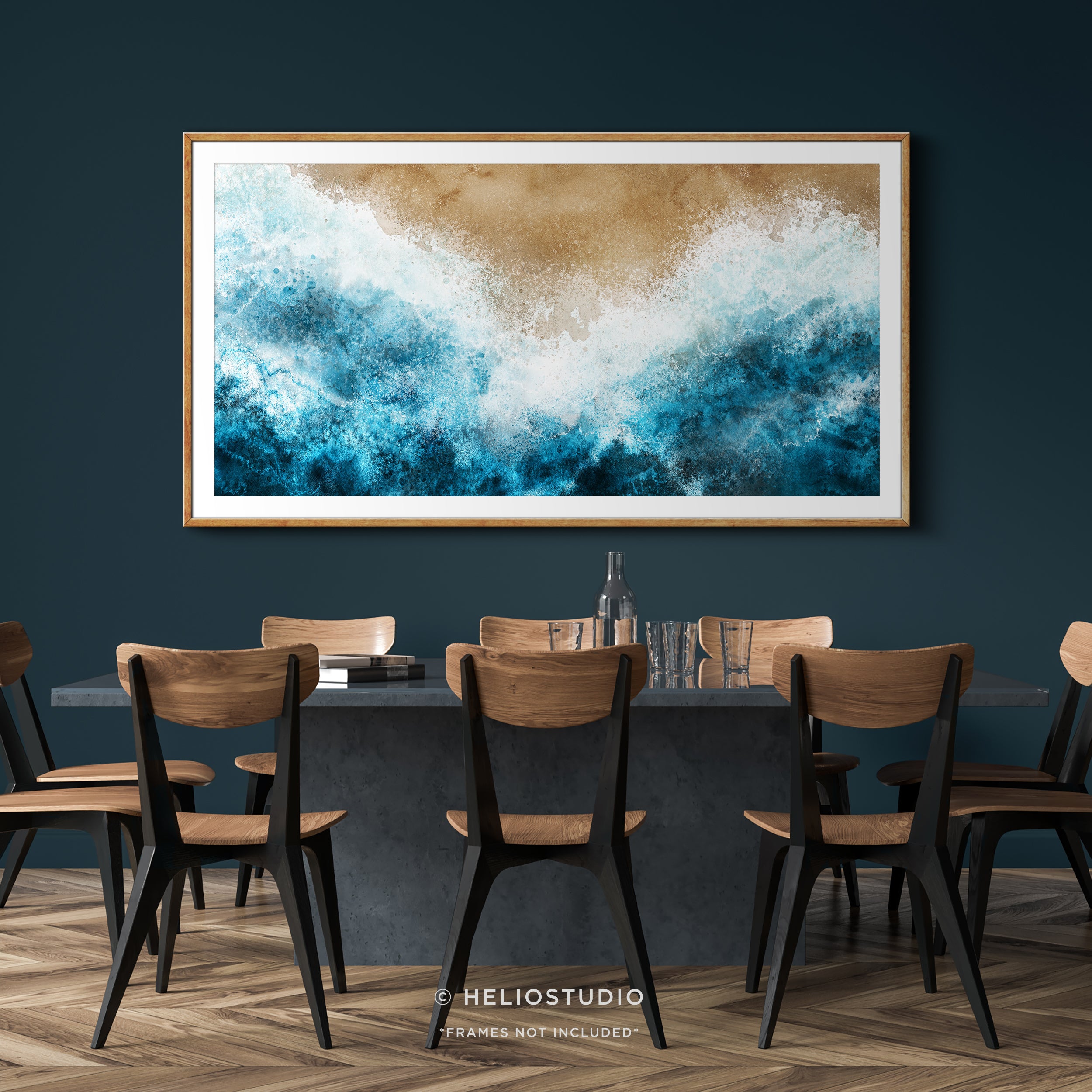 Birds Eye Beach Wave – Panoramic Art Print