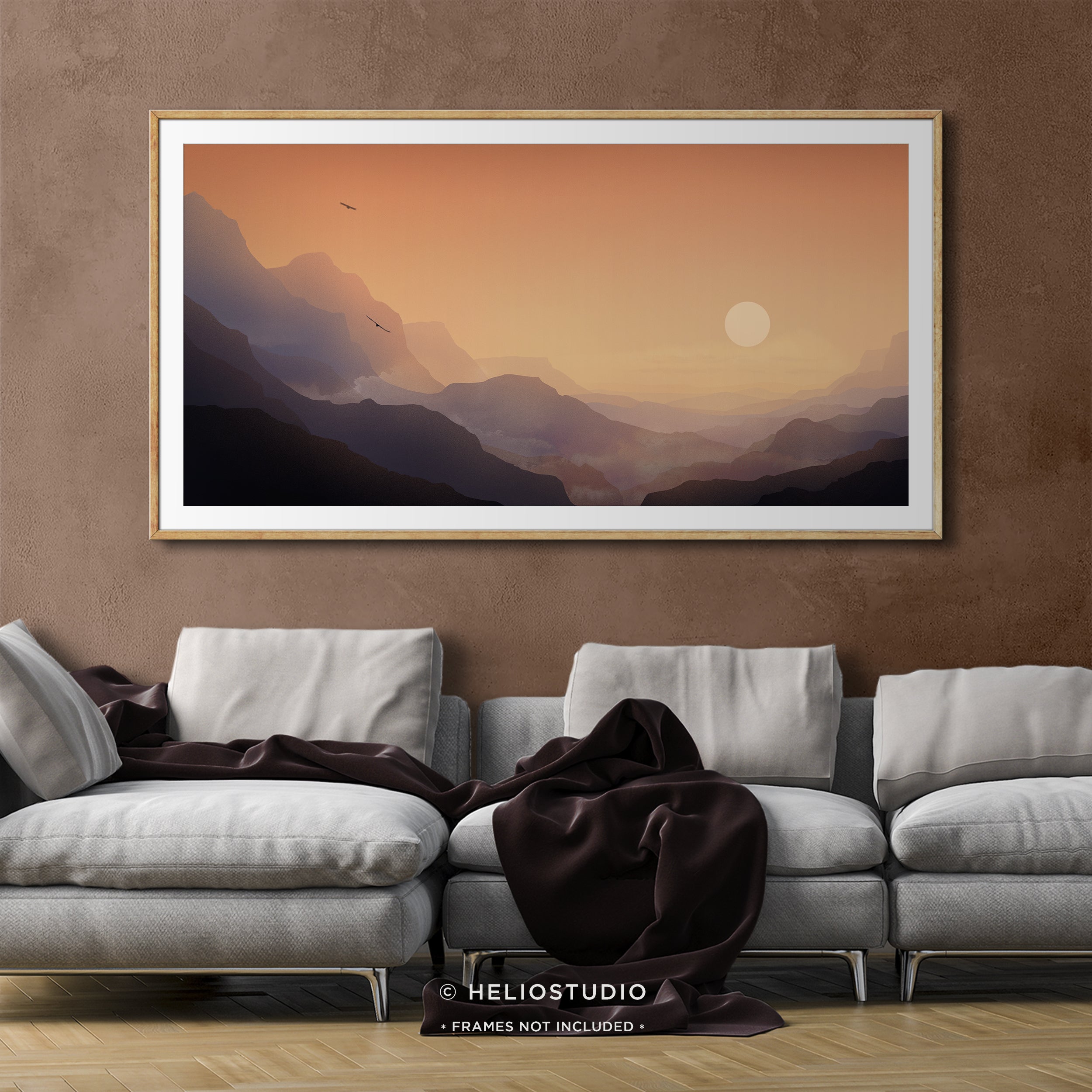 Eagle Canyon Sunset – Panoramic Art Print