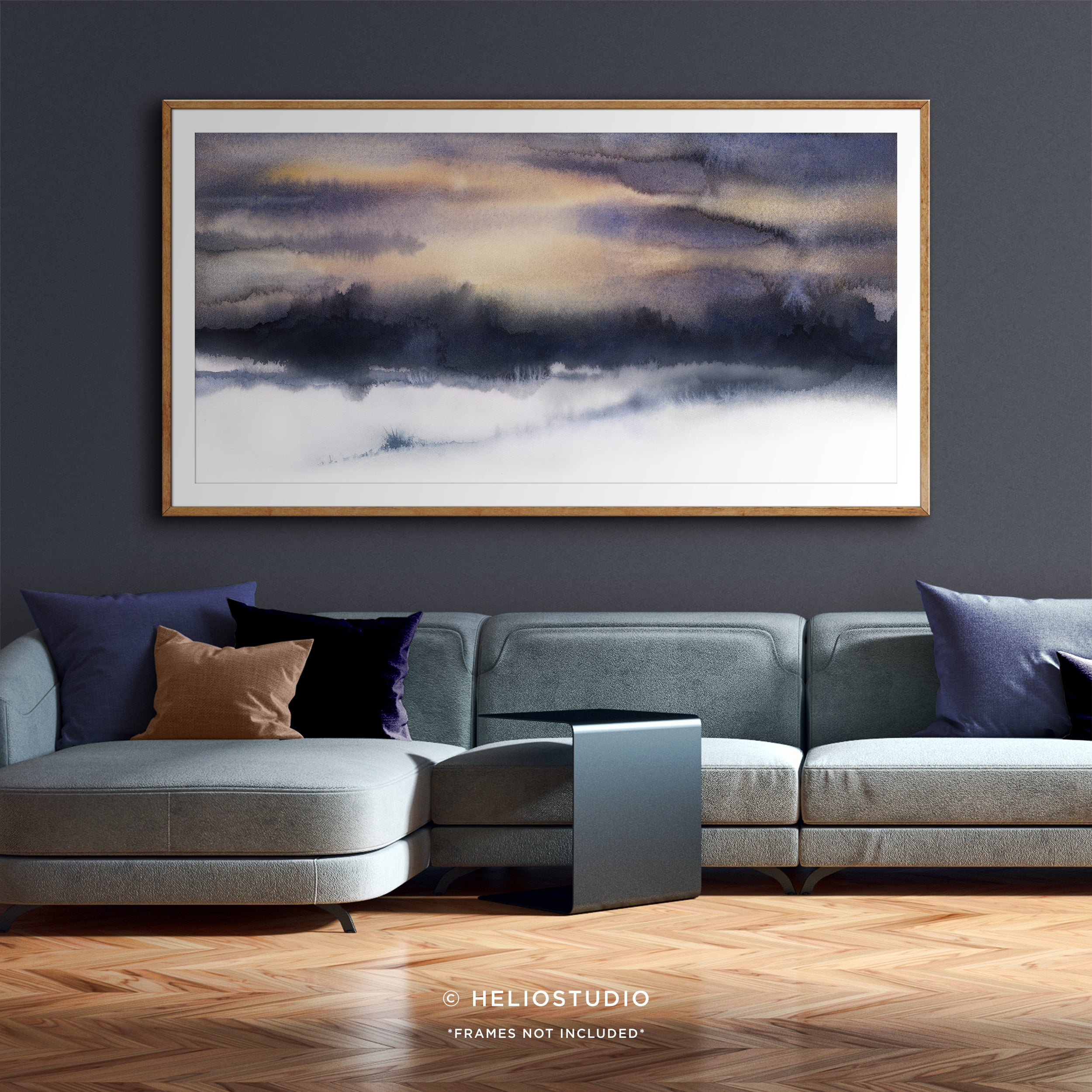 Sunset in the Snow – Panoramic Art Print