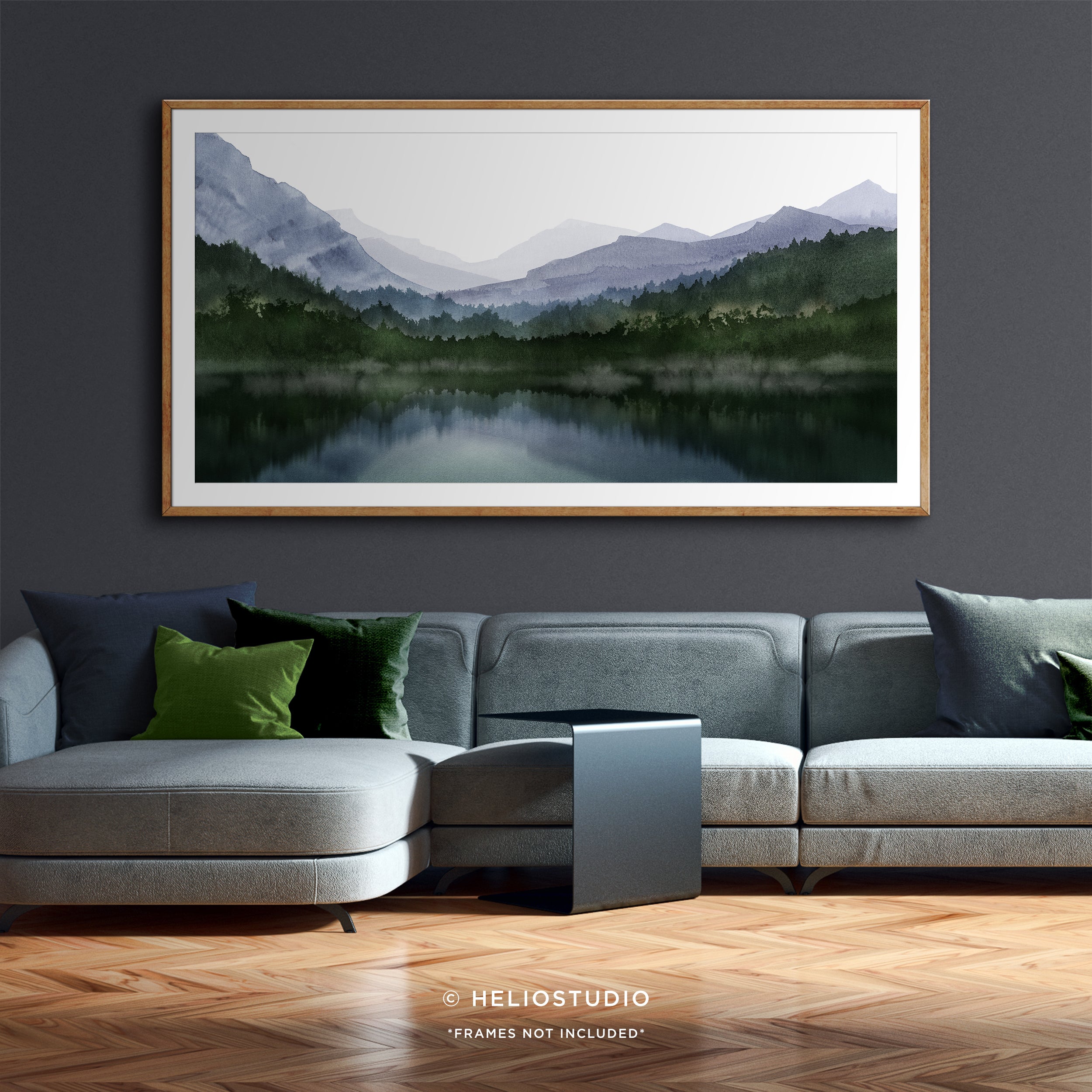 Mountain Lake Reflection – Panoramic Art Print