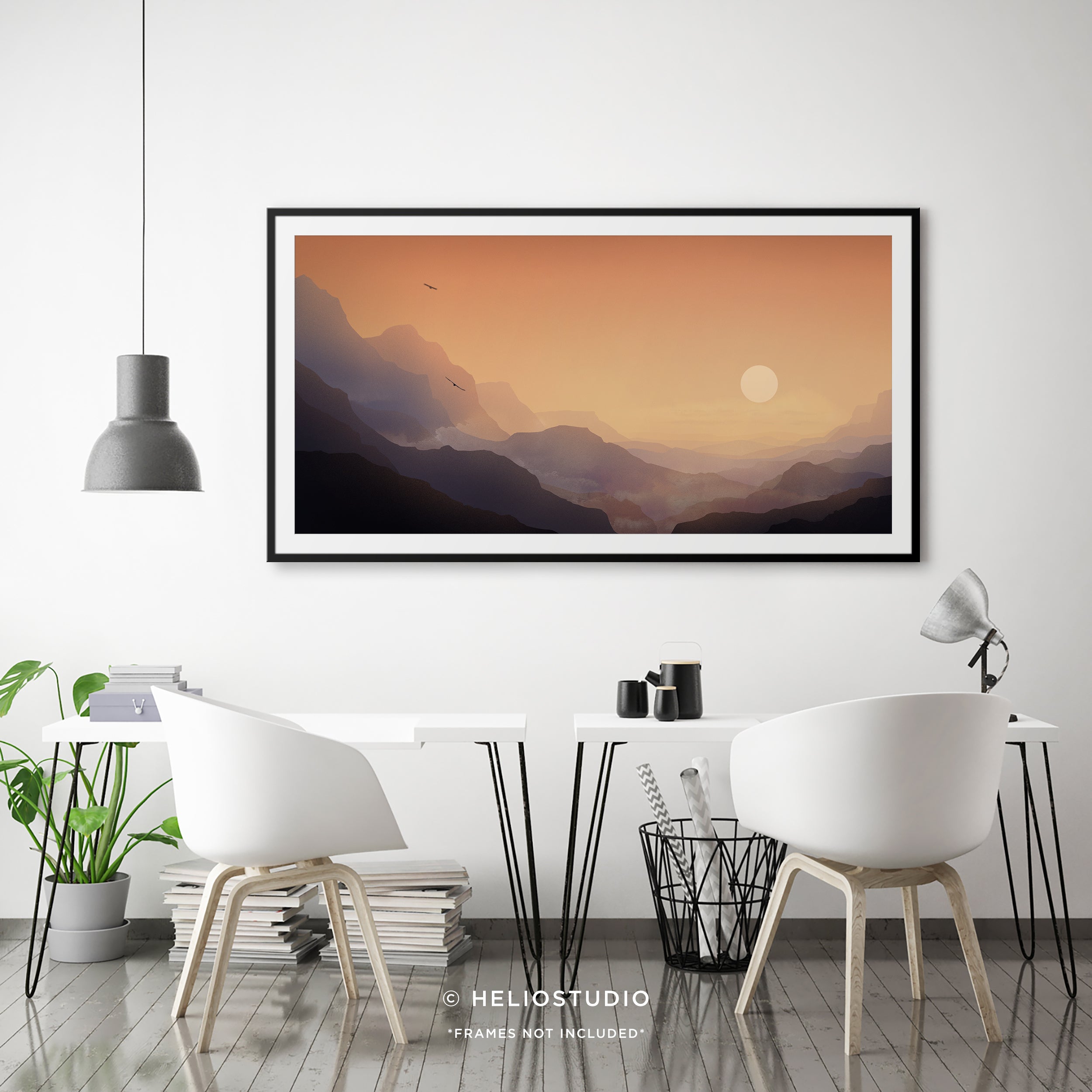 Eagle Canyon Sunset – Panoramic Art Print