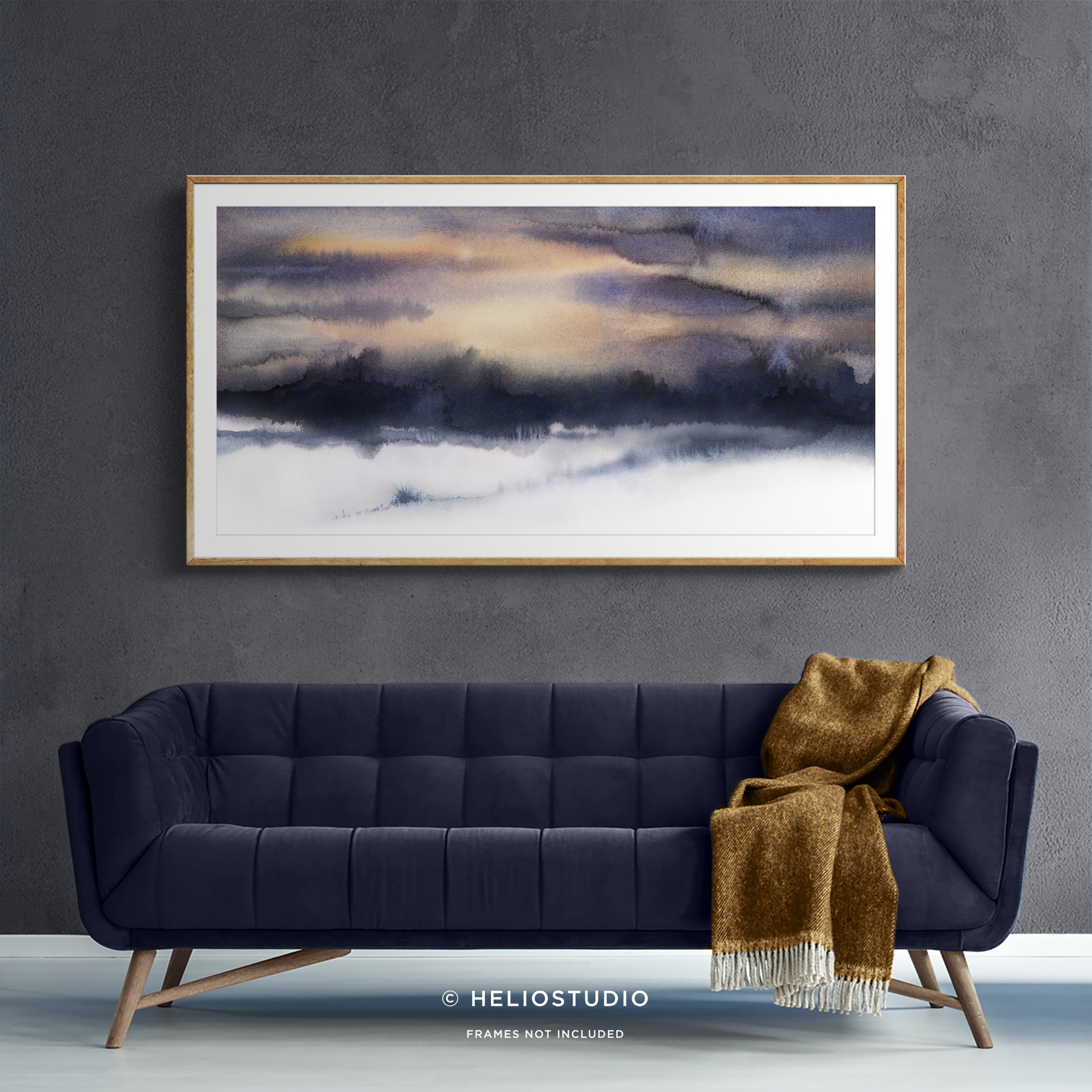 Sunset in the Snow – Panoramic Art Print