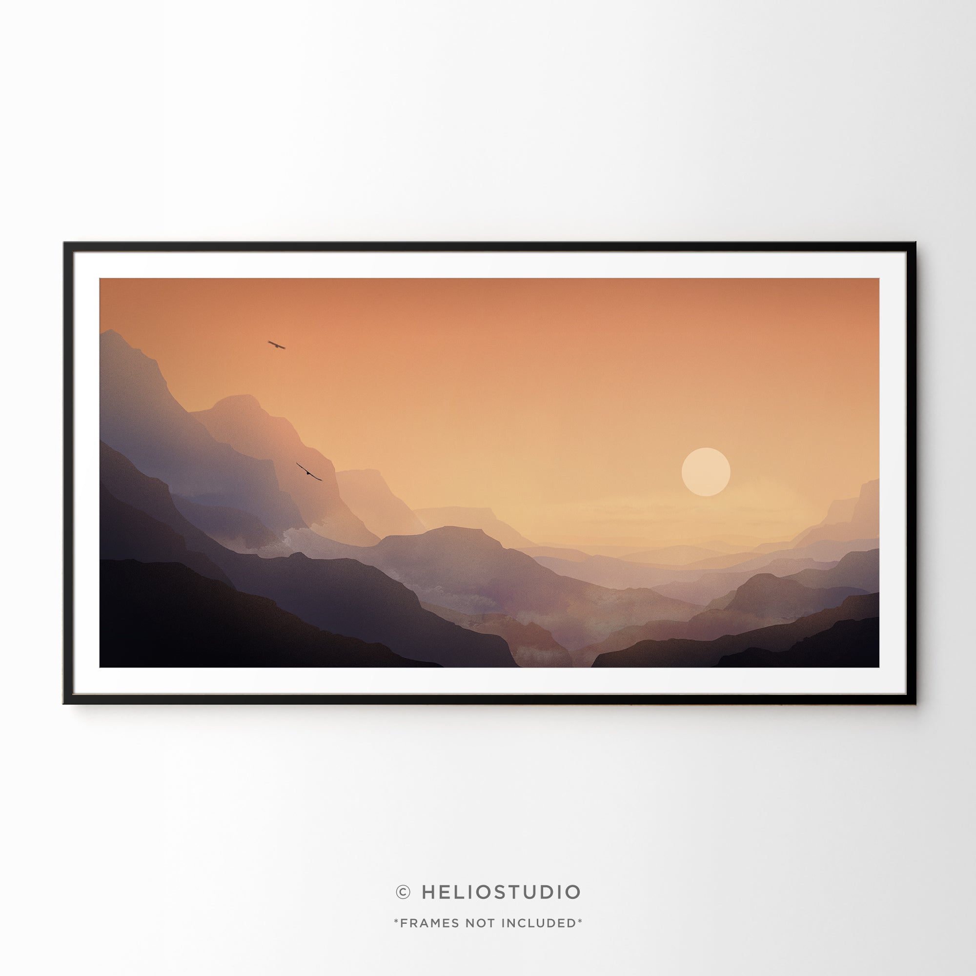 Eagle Canyon Sunset – Panoramic Art Print
