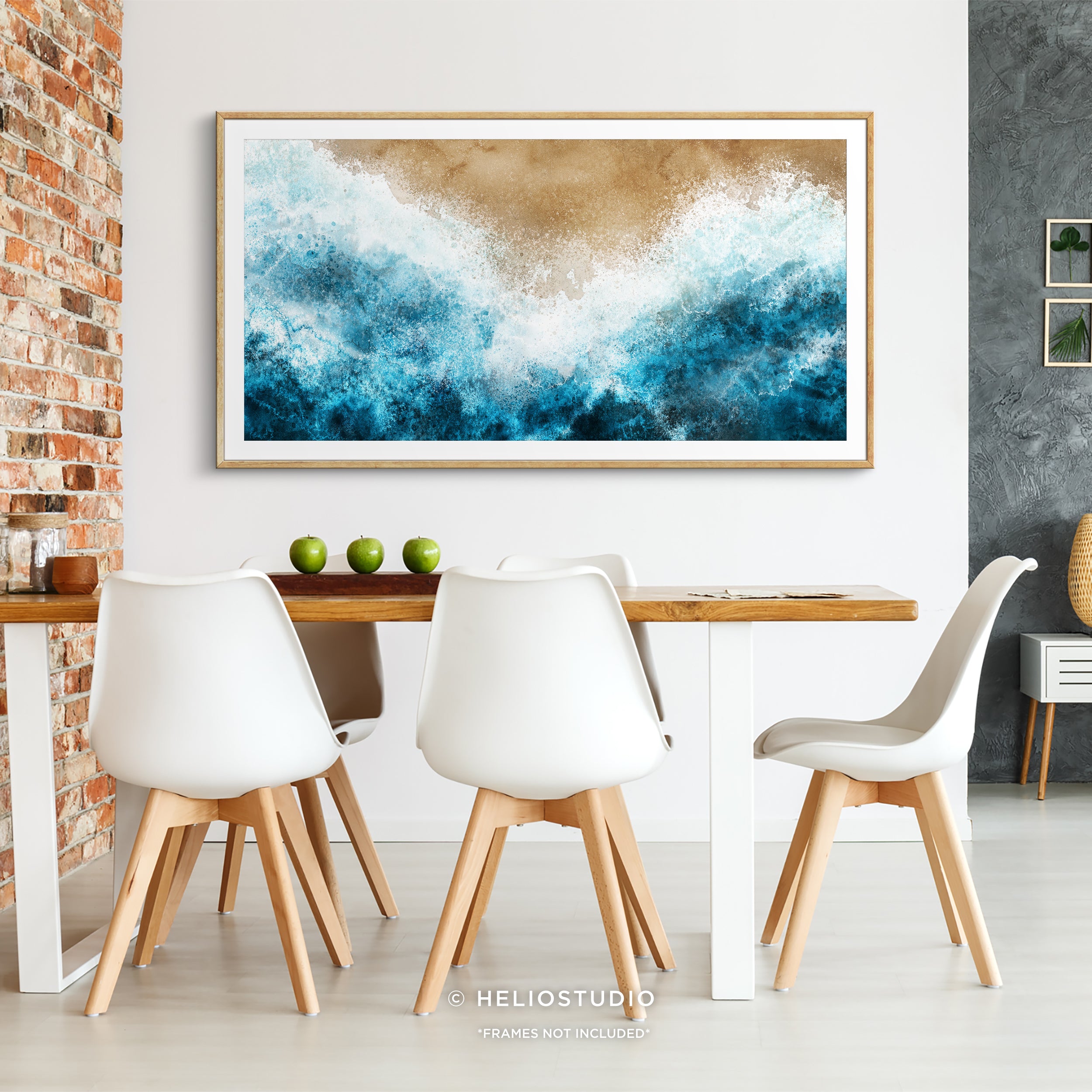 Birds Eye Beach Wave – Panoramic Art Print