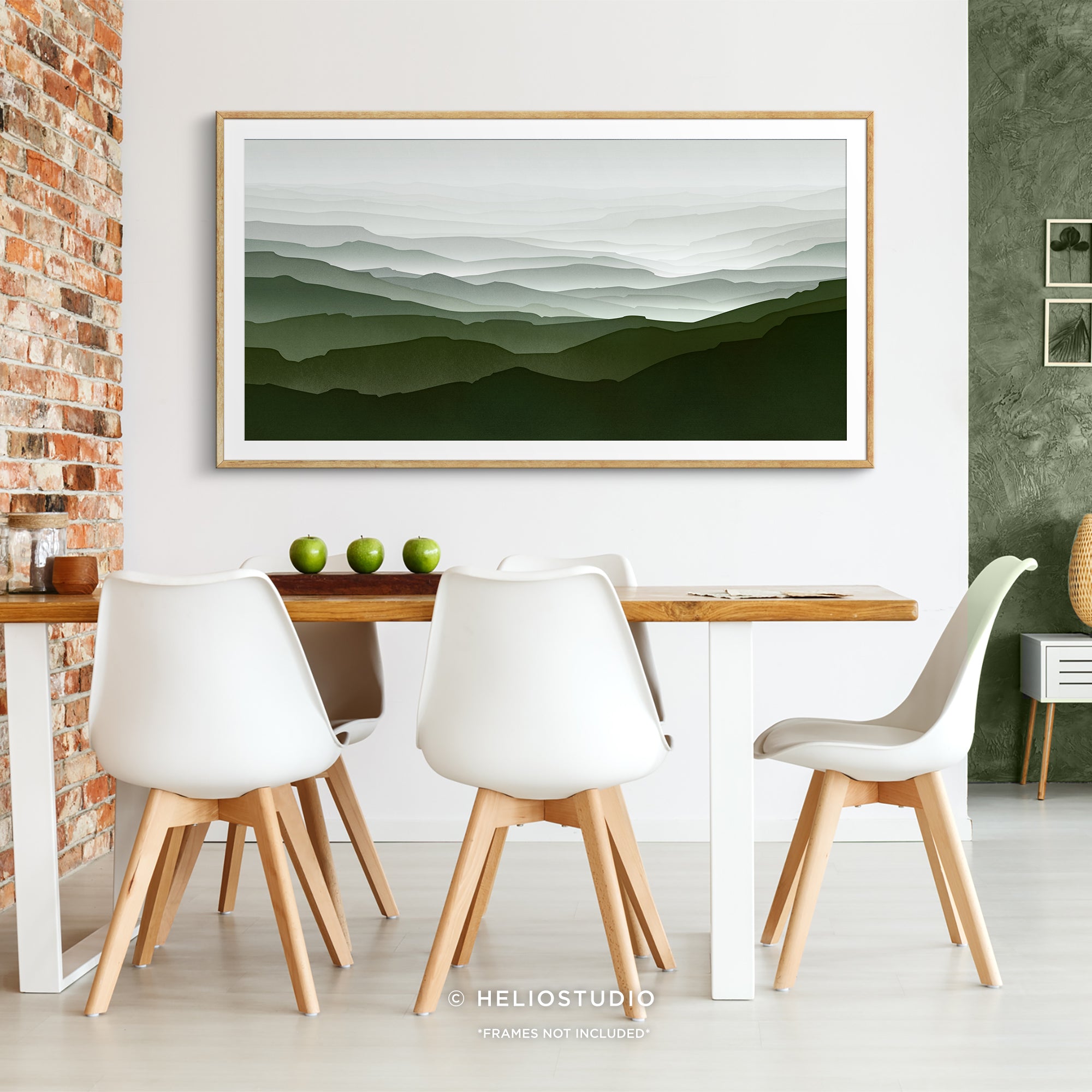 Moss Green Valley – Panoramic Art Print