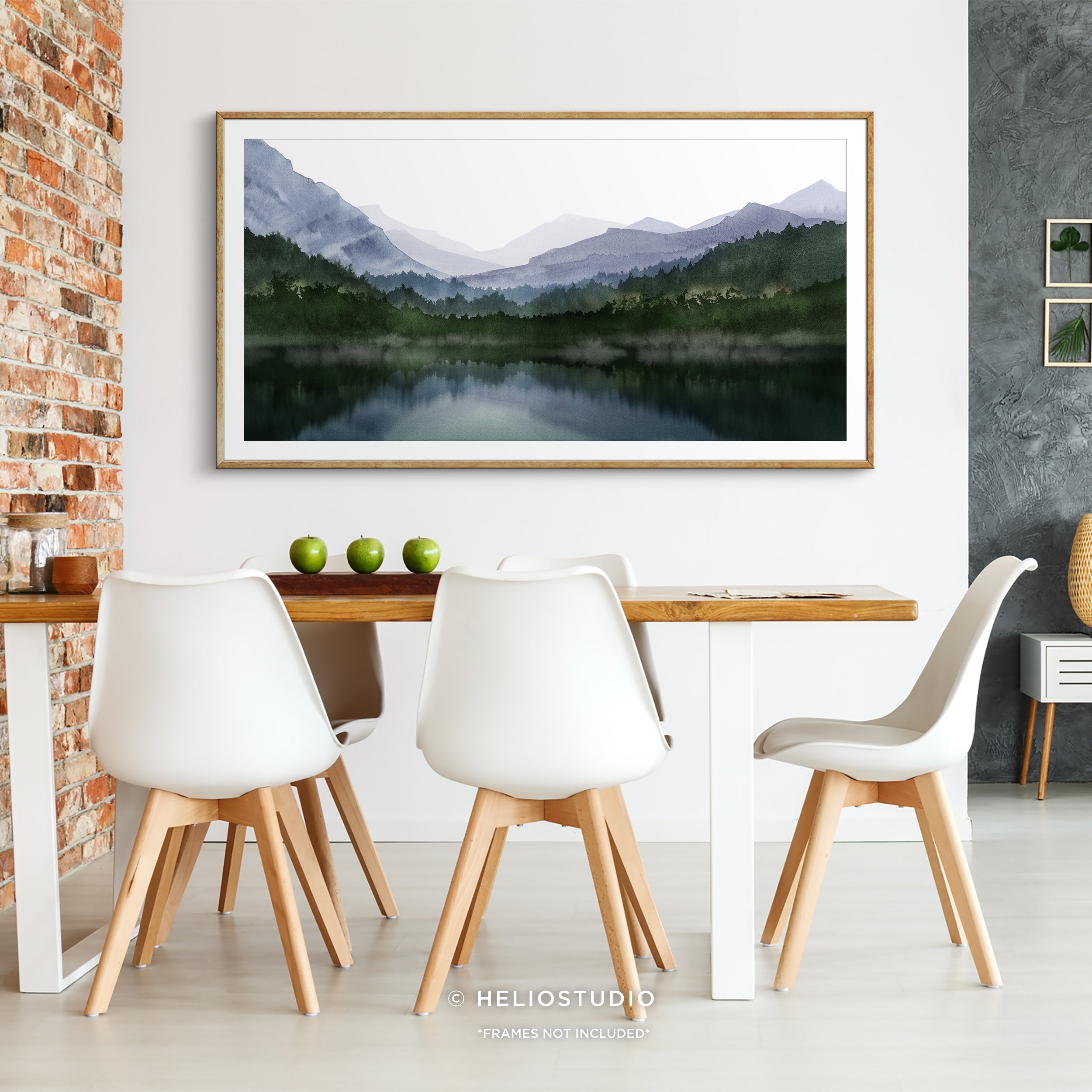 Mountain Lake Reflection – Panoramic Art Print