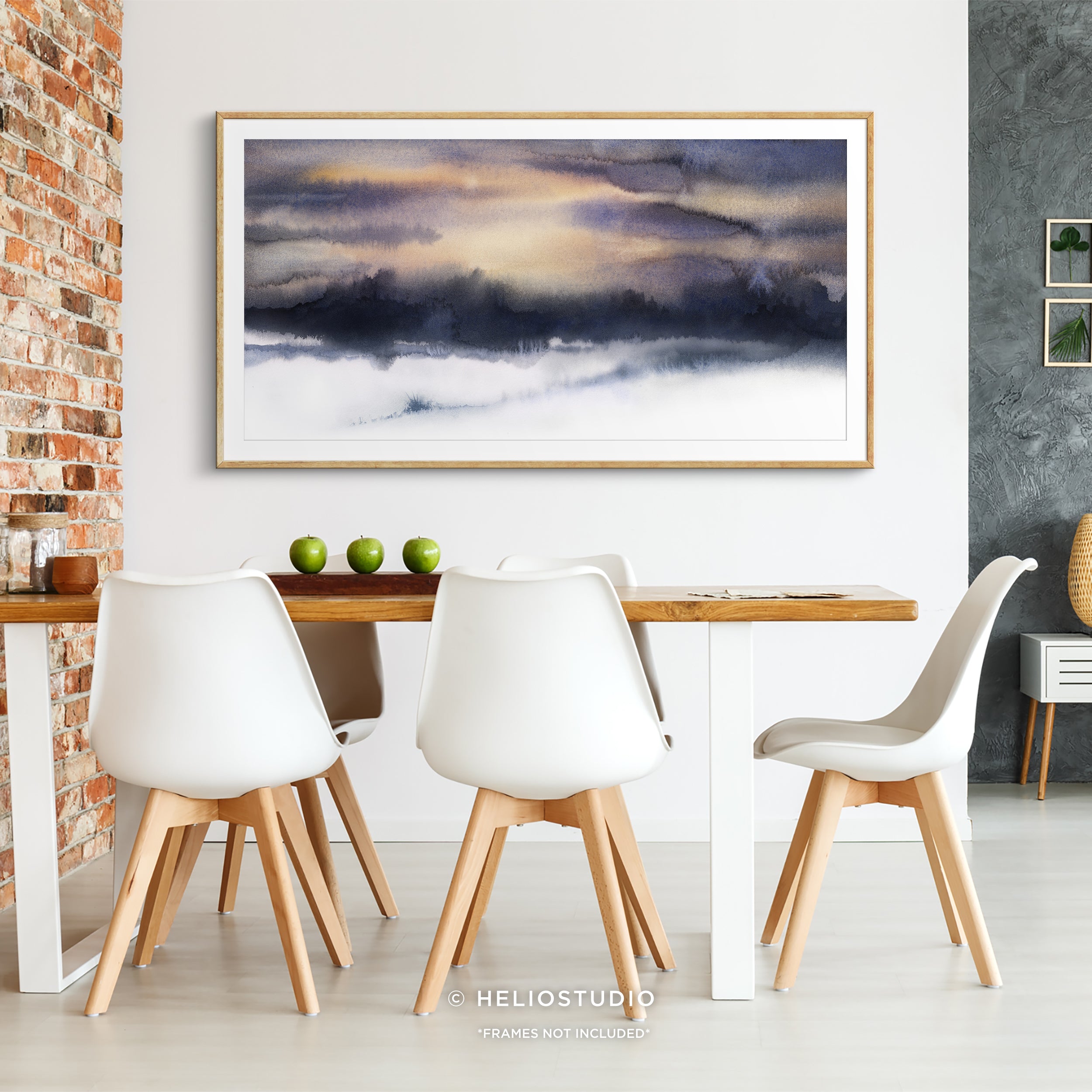 Sunset in the Snow – Panoramic Art Print