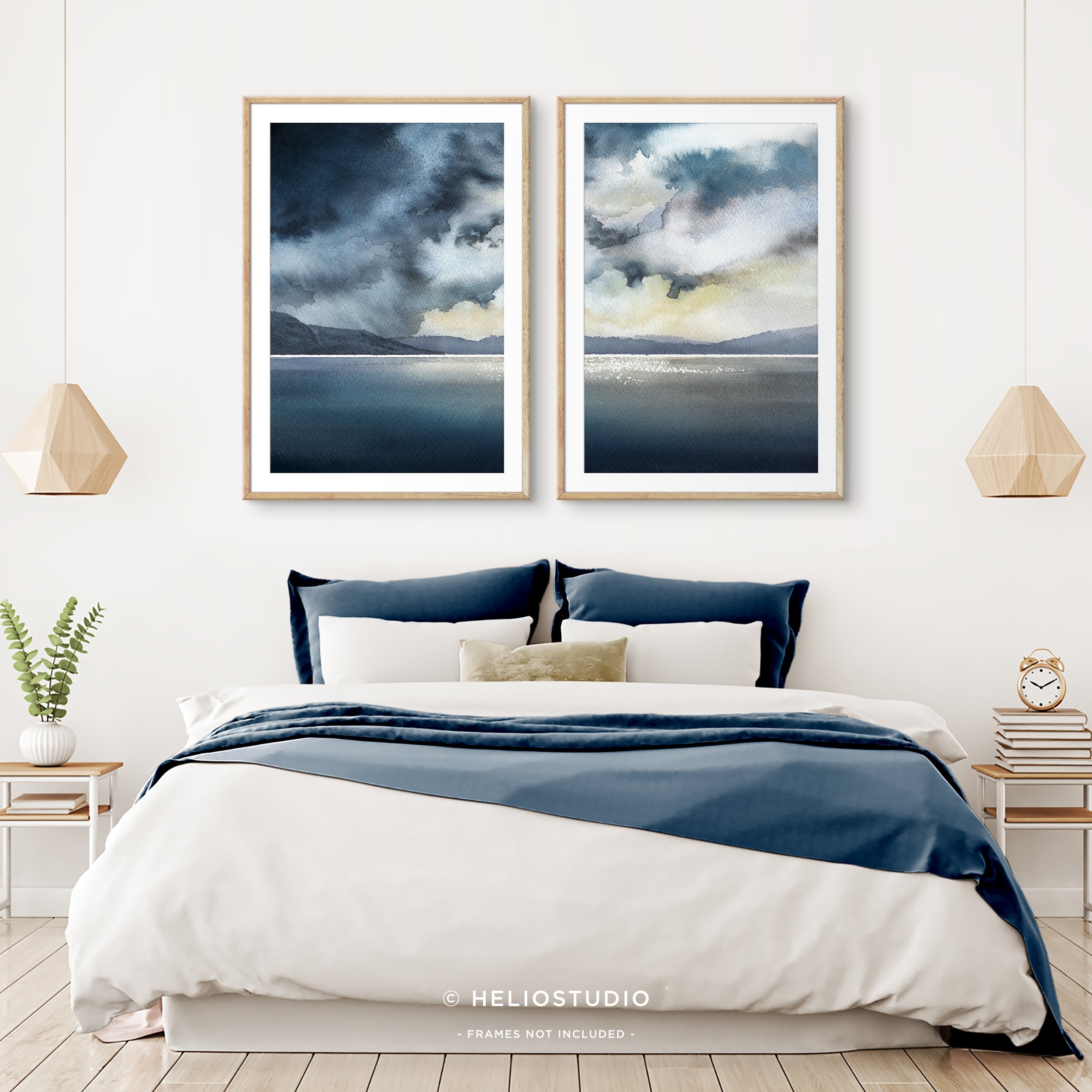 Stormy Coastal Cloudscape – Two Piece Wall Art