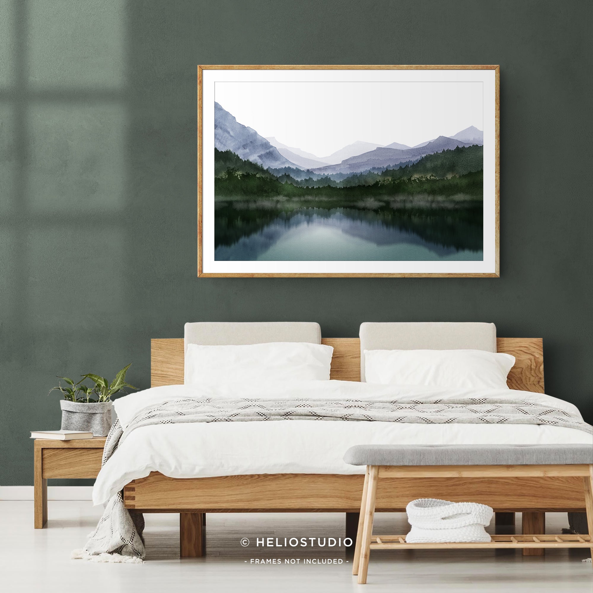 Mountain Lake Reflection – Art Print