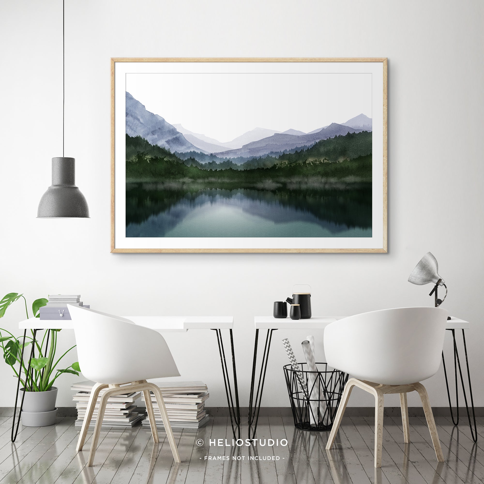 Mountain Lake Reflection – Art Print