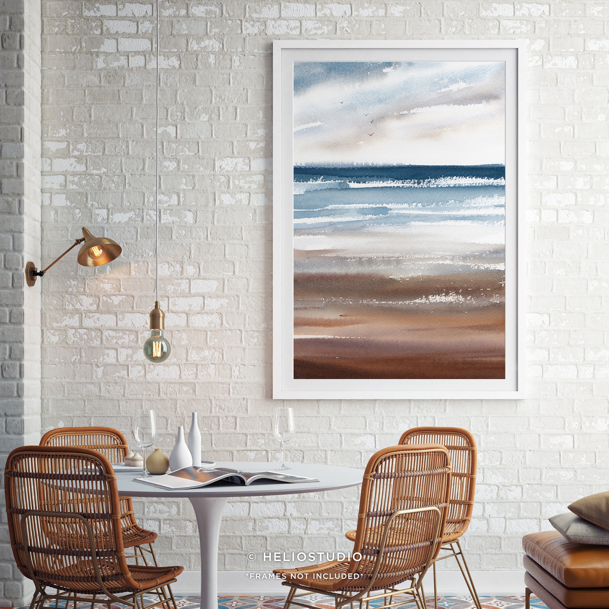 Abstract Coastal Landscape – Art Print