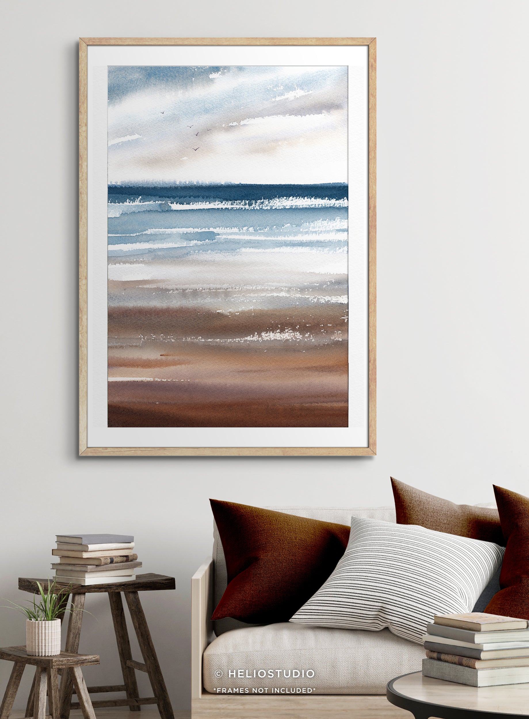 Abstract Coastal Landscape – Art Print