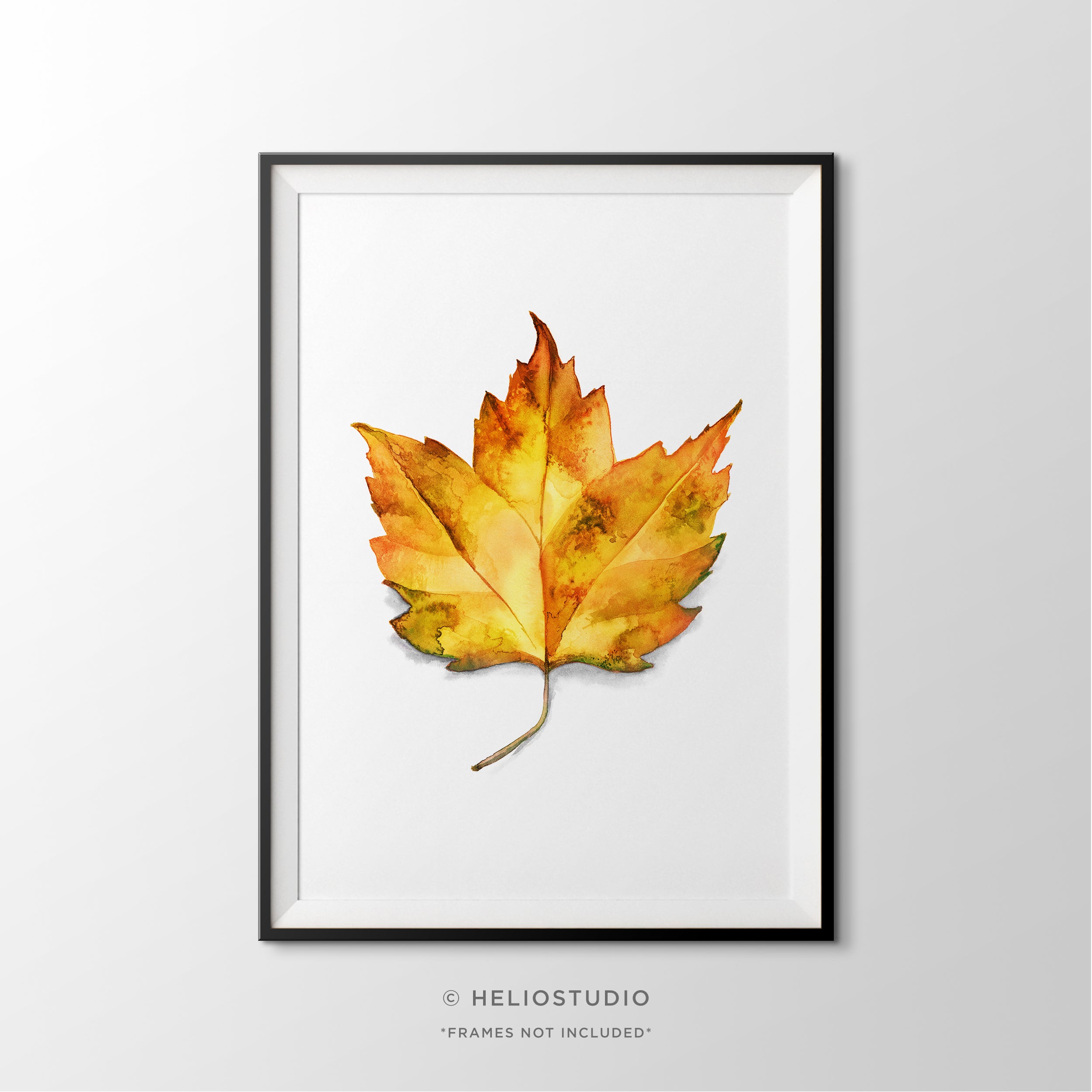 Golden Fall Leaf – Art Print