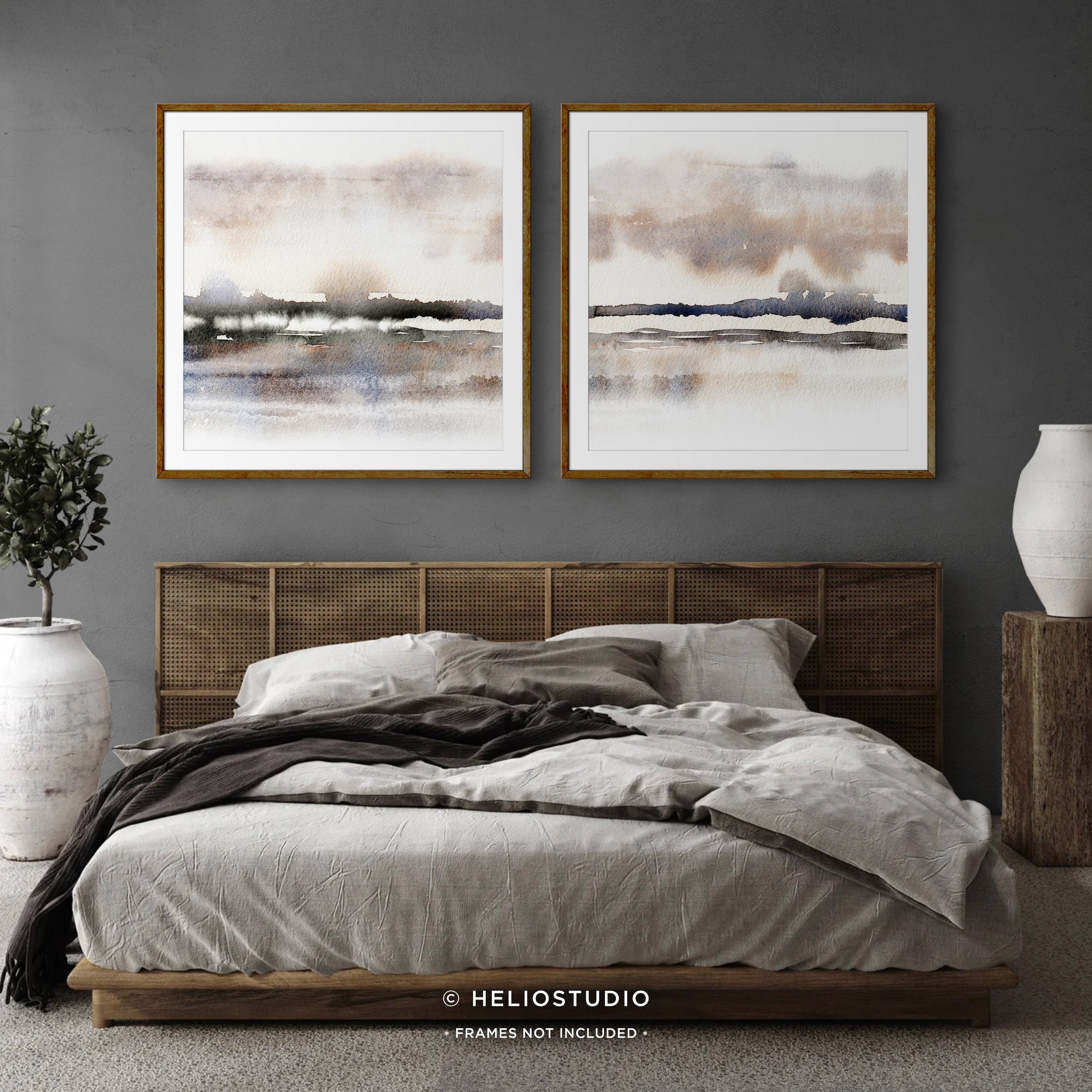 Abstract Winter Savannah – Two Piece Art Print