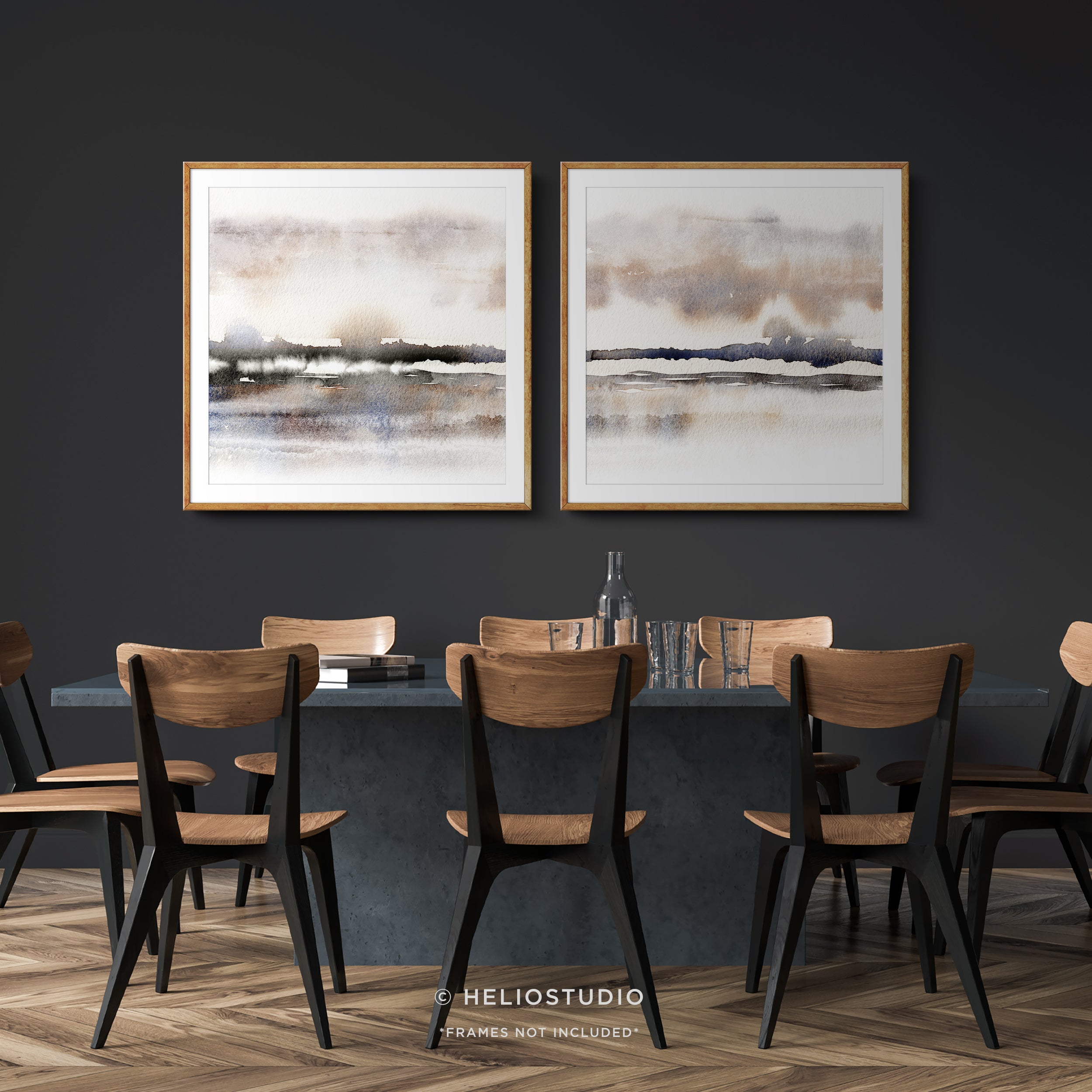 Abstract Winter Savannah – Two Piece Art Print