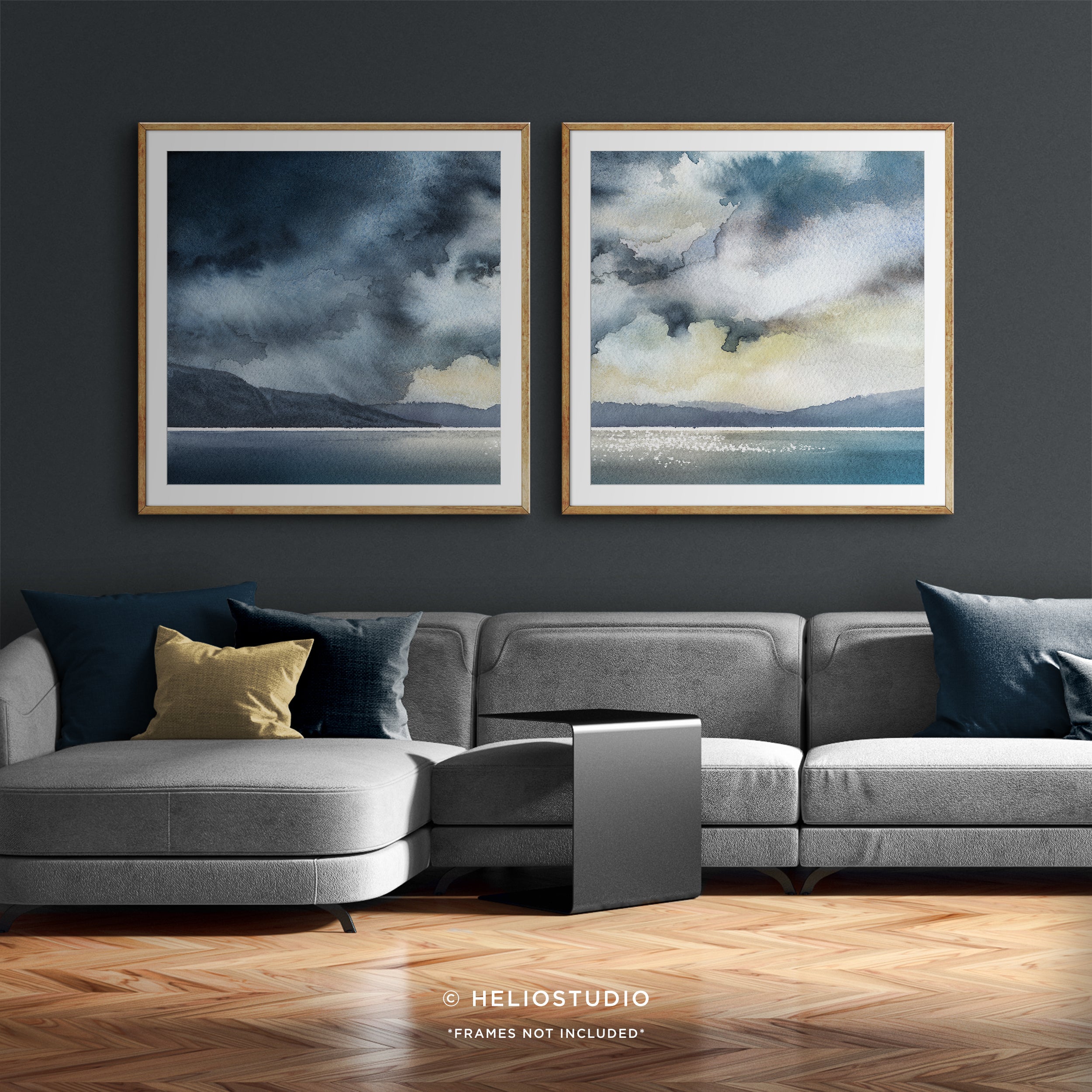 Stormy Coastal Cloudscape – Two Piece Art Print