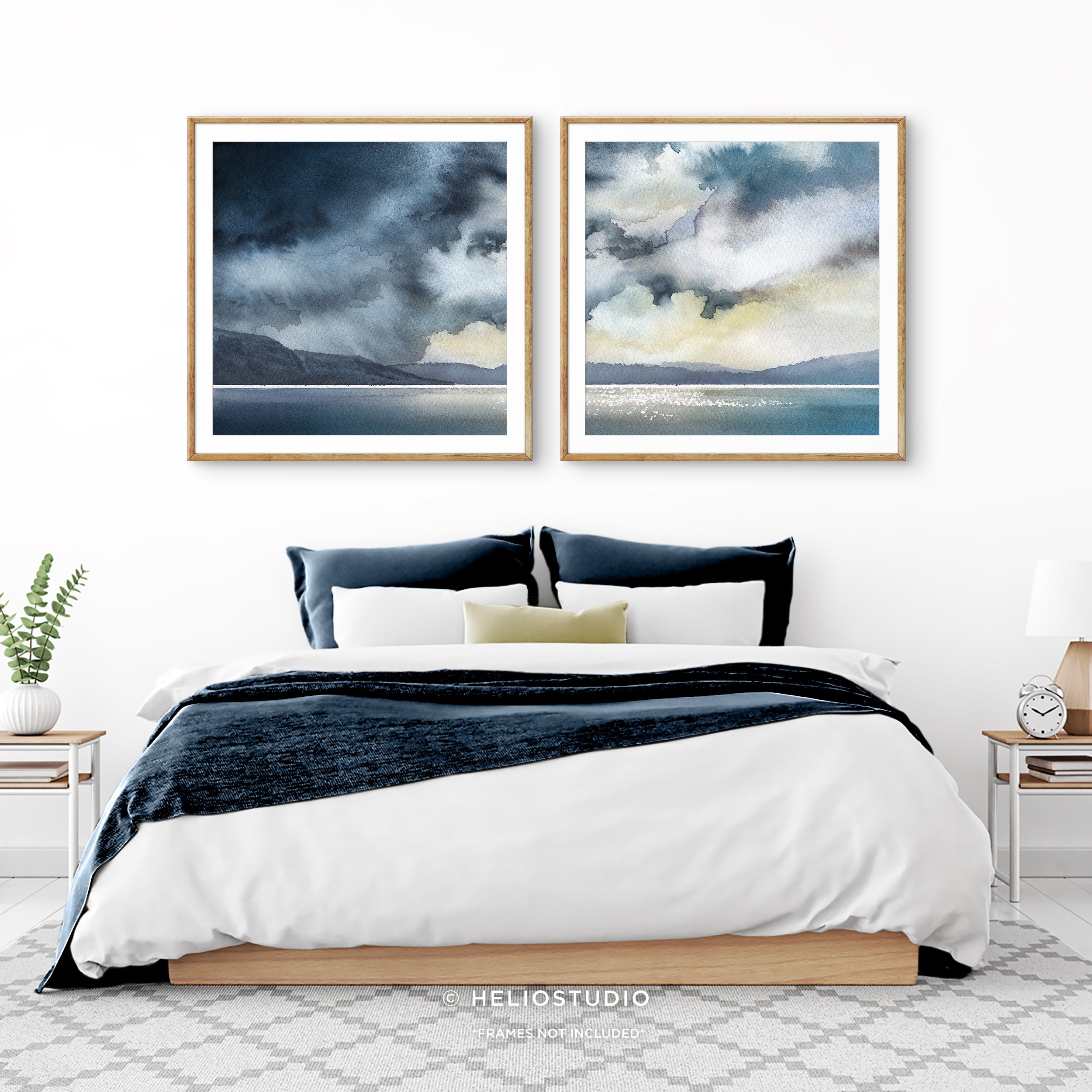 Stormy Coastal Cloudscape – Two Piece Art Print