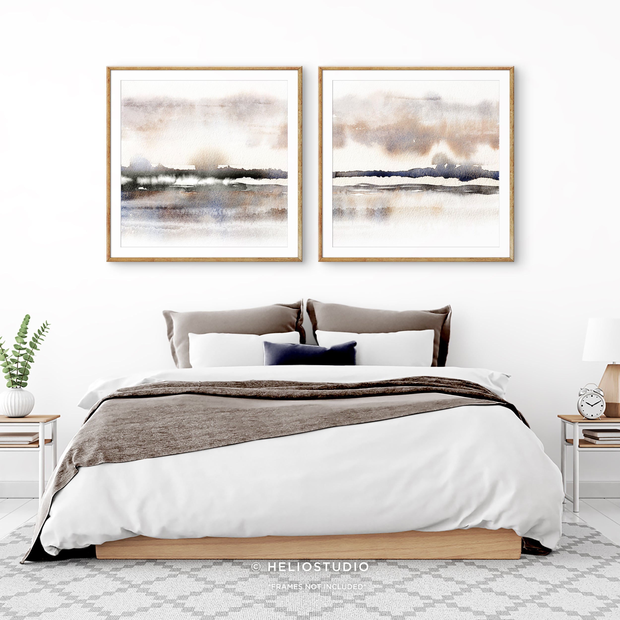 Abstract Winter Savannah – Two Piece Art Print