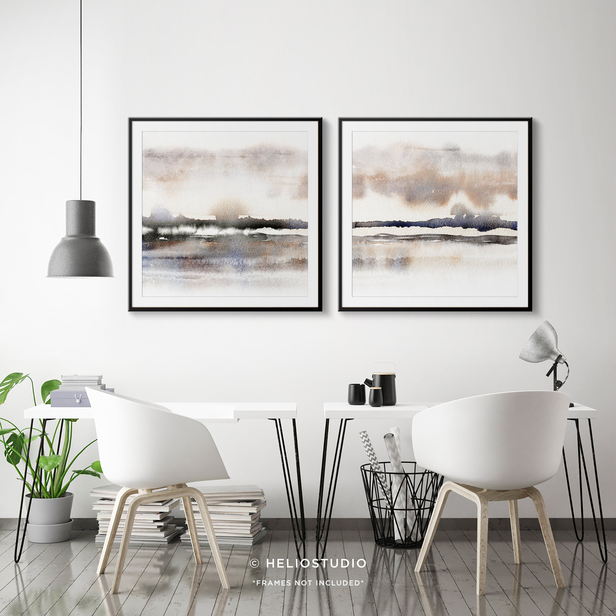 Abstract Winter Savannah – Two Piece Art Print