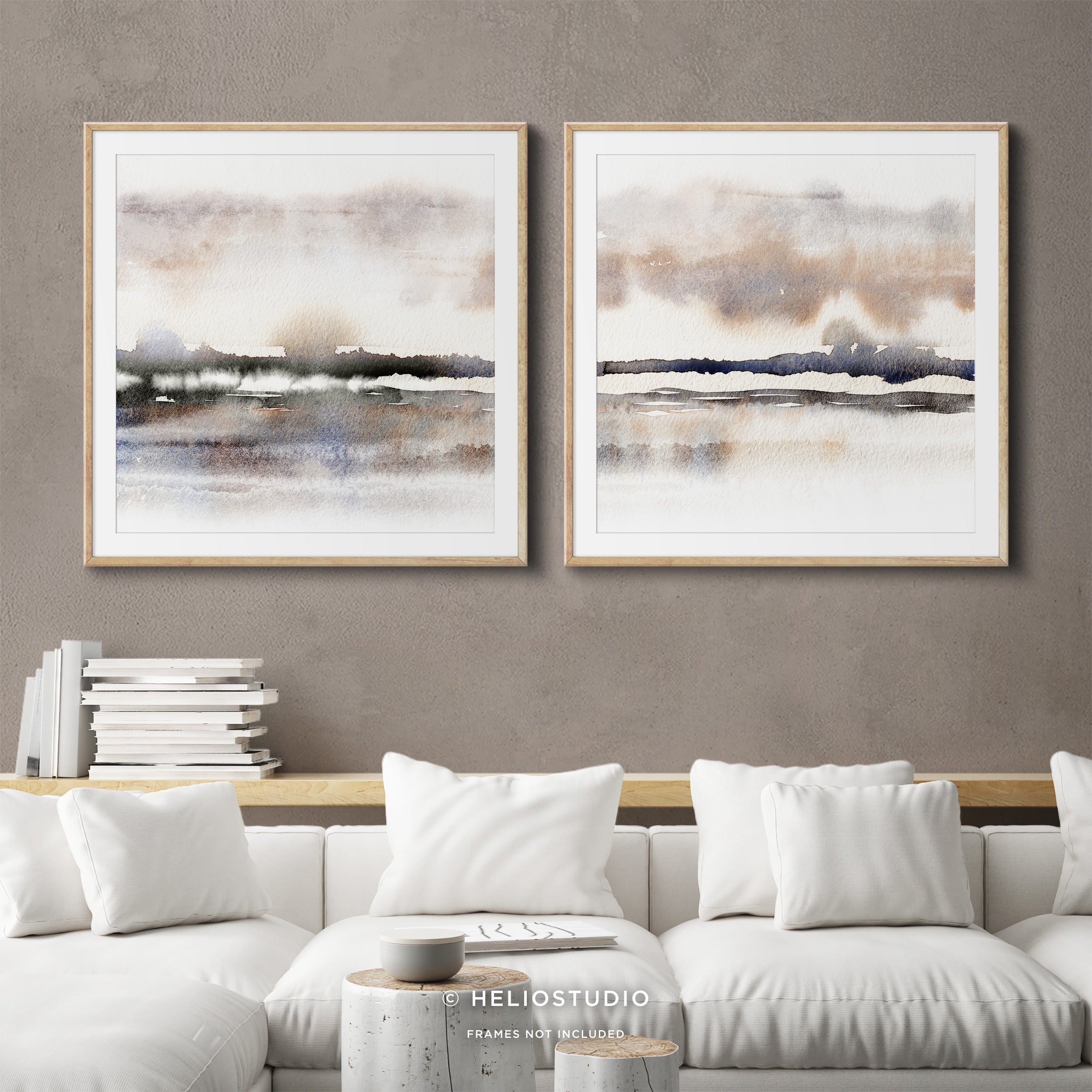 Abstract Winter Savannah – Two Piece Art Print