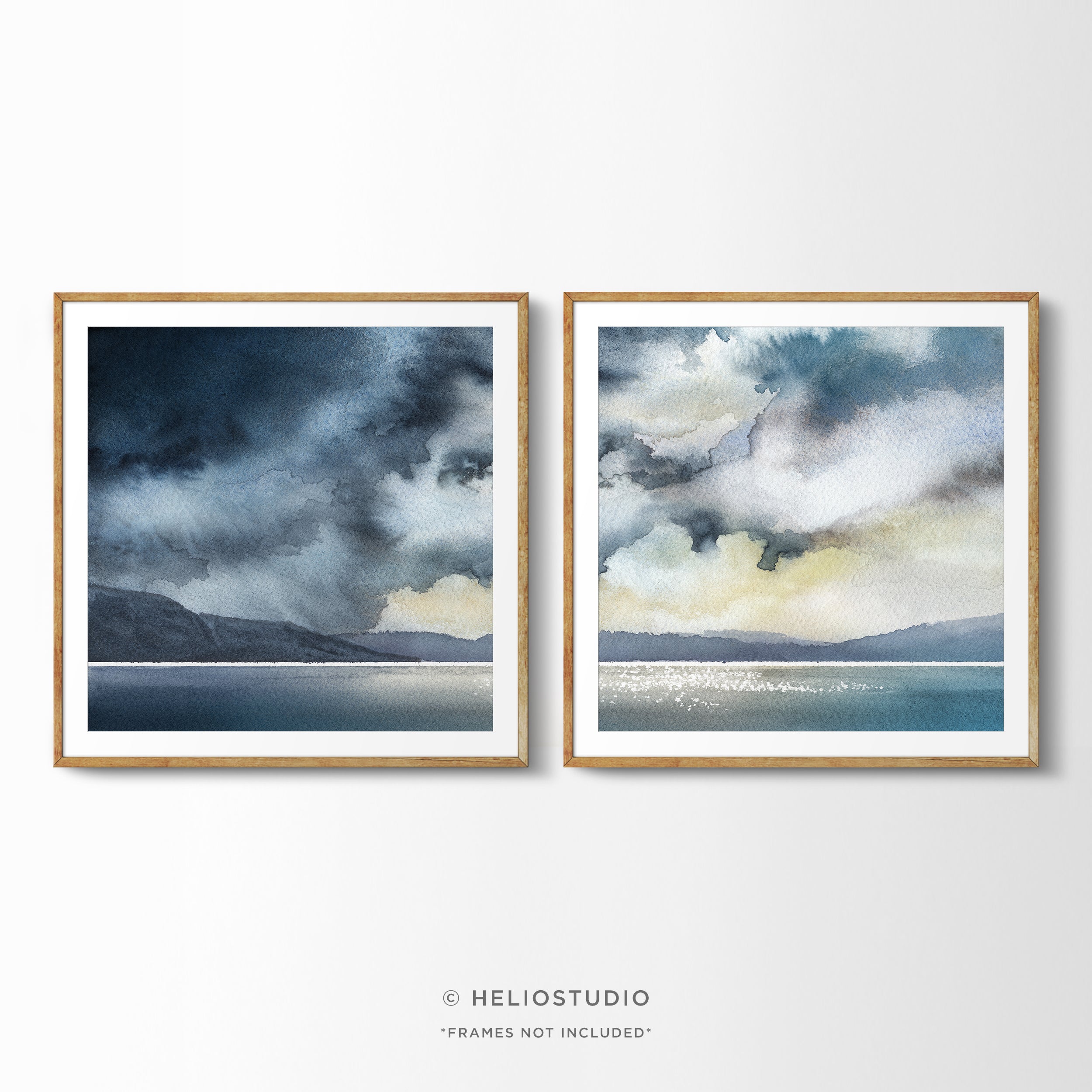 Stormy Coastal Cloudscape – Two Piece Art Print