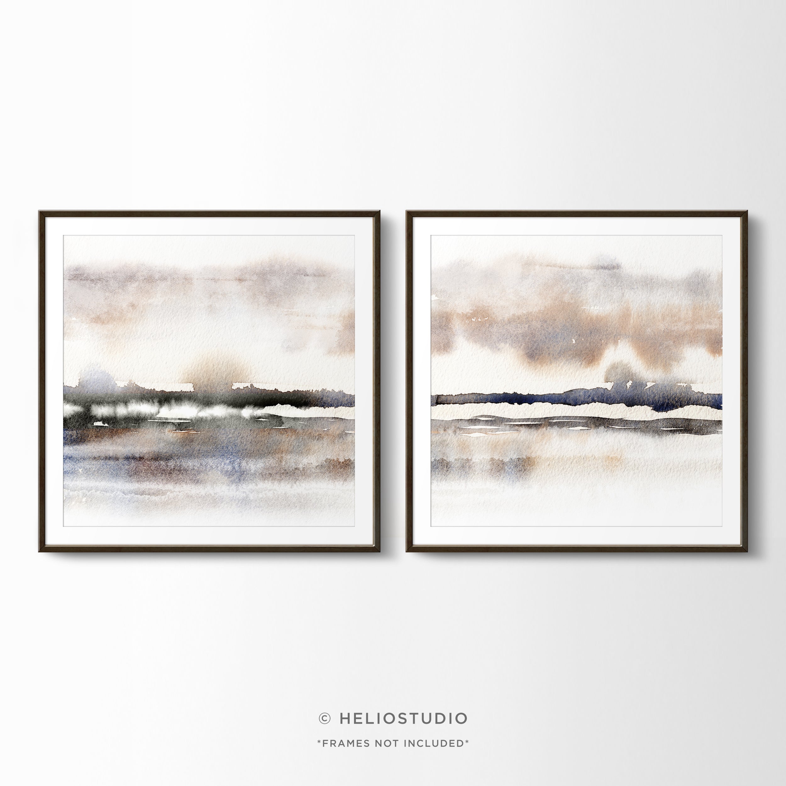 Abstract Winter Savannah – Two Piece Art Print