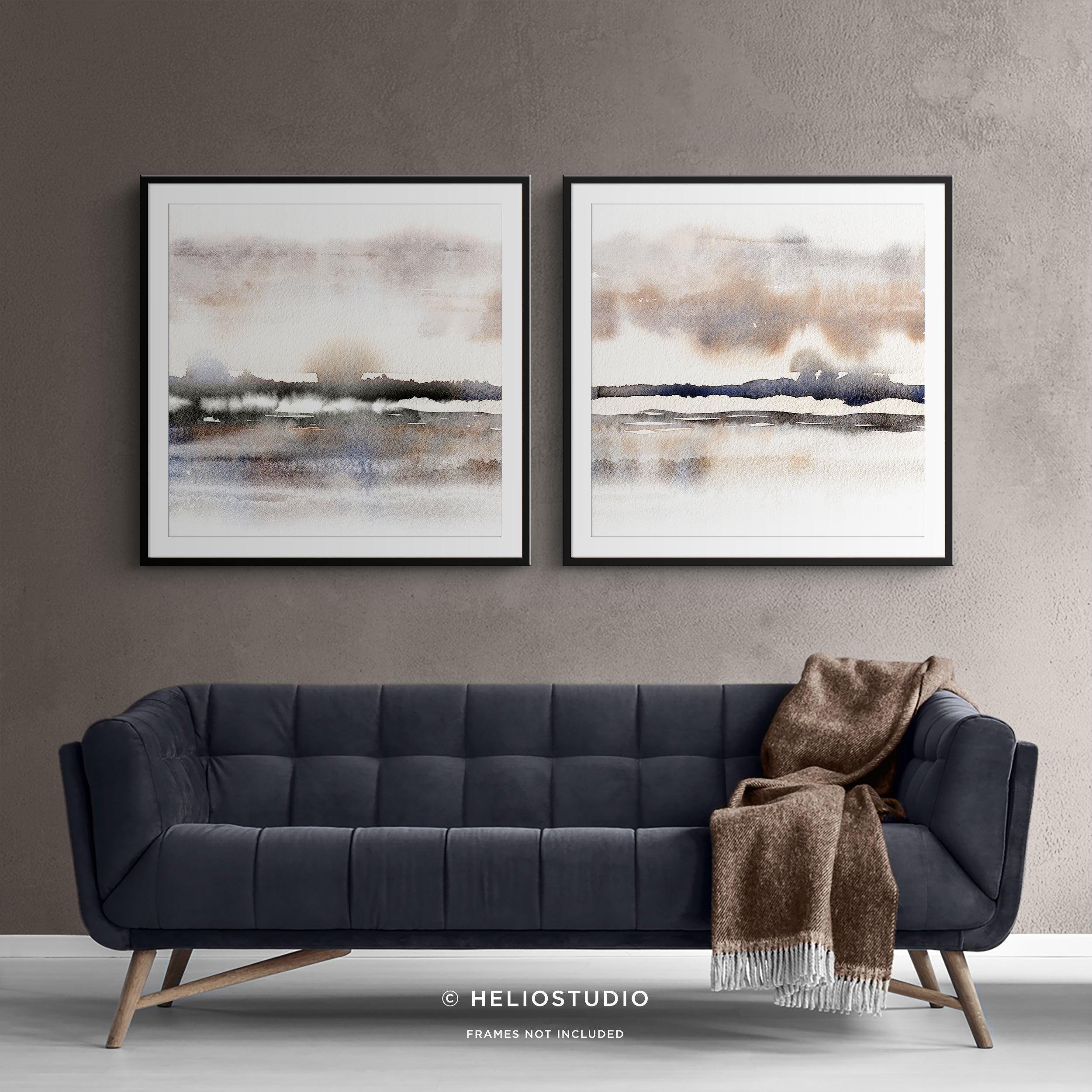 Abstract Winter Savannah – Two Piece Art Print
