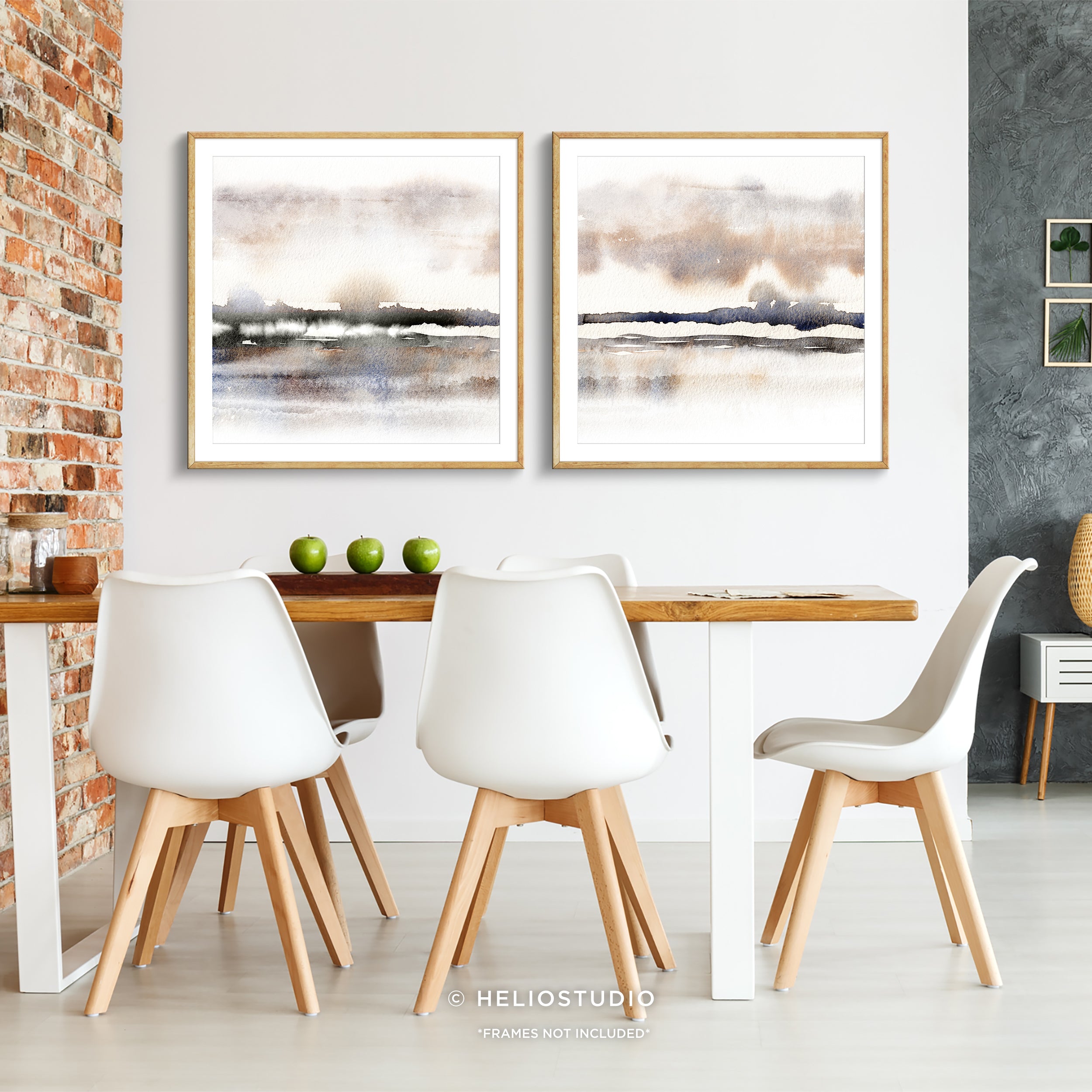 Abstract Winter Savannah – Two Piece Art Print