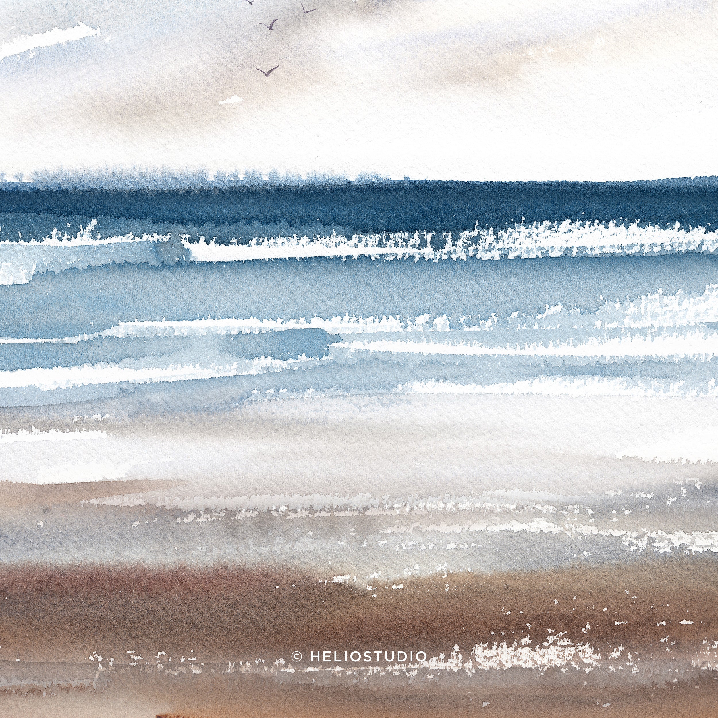 Abstract Coastal Landscape – Art Print