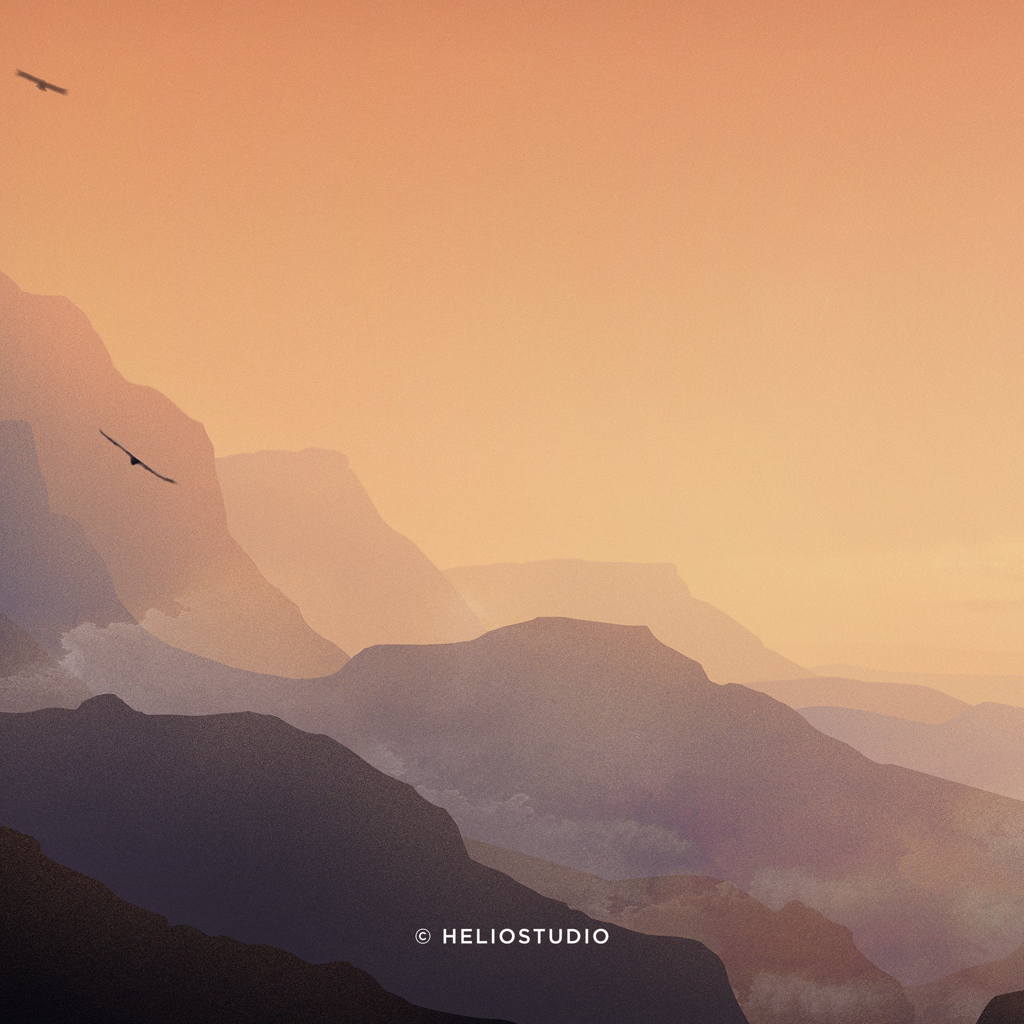 Eagle Canyon Sunset – Panoramic Art Print