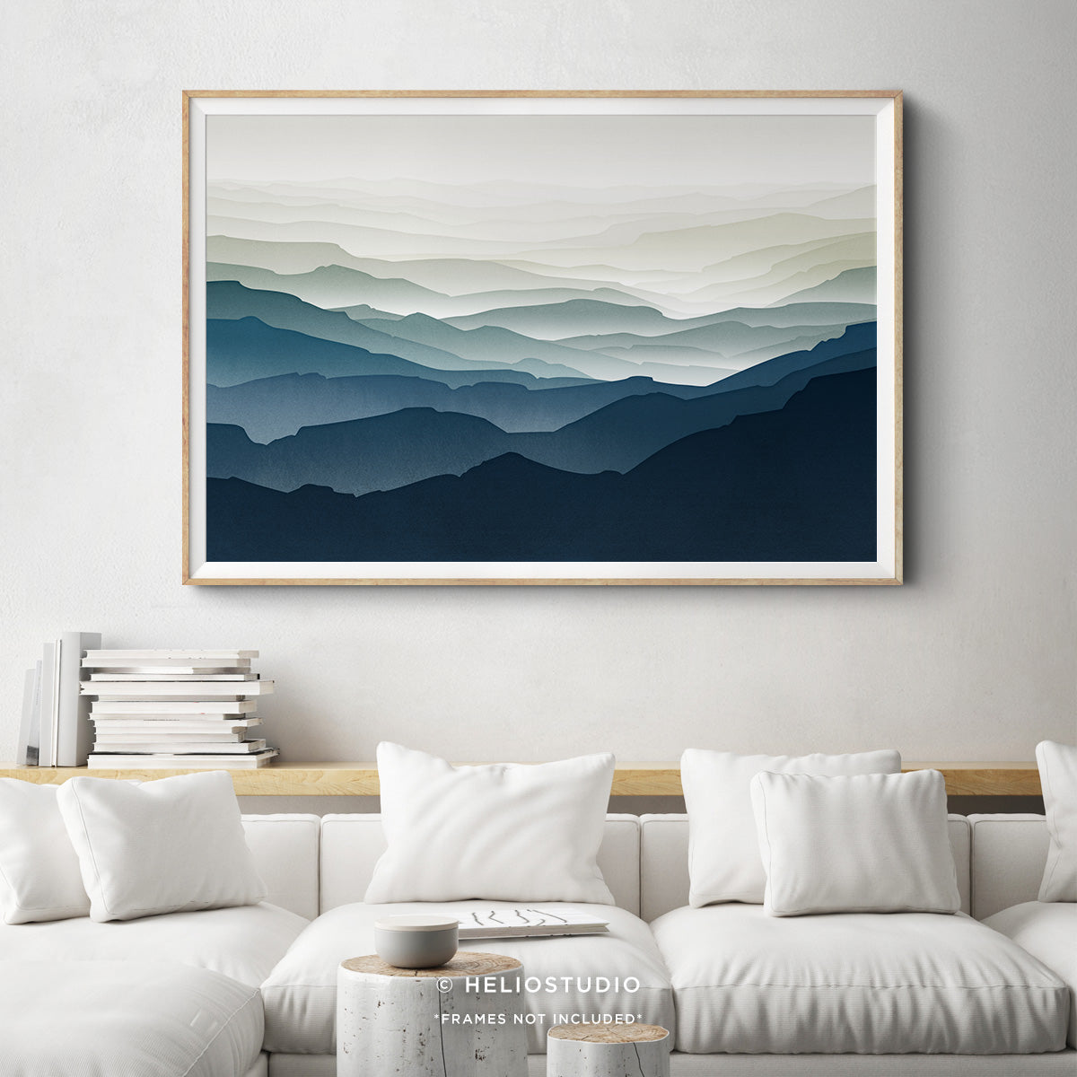 MidCentury Blue Mountain – Art Print