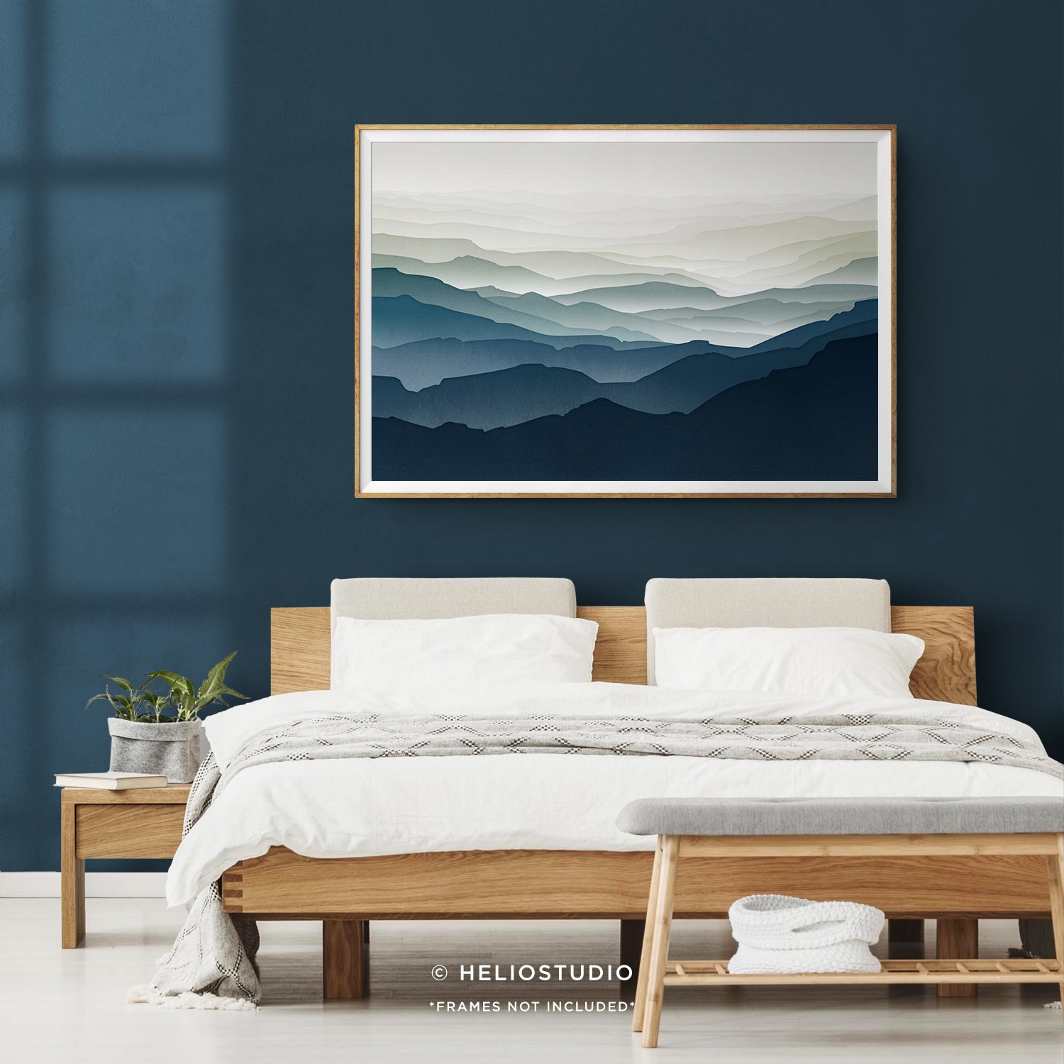 MidCentury Blue Mountain – Art Print