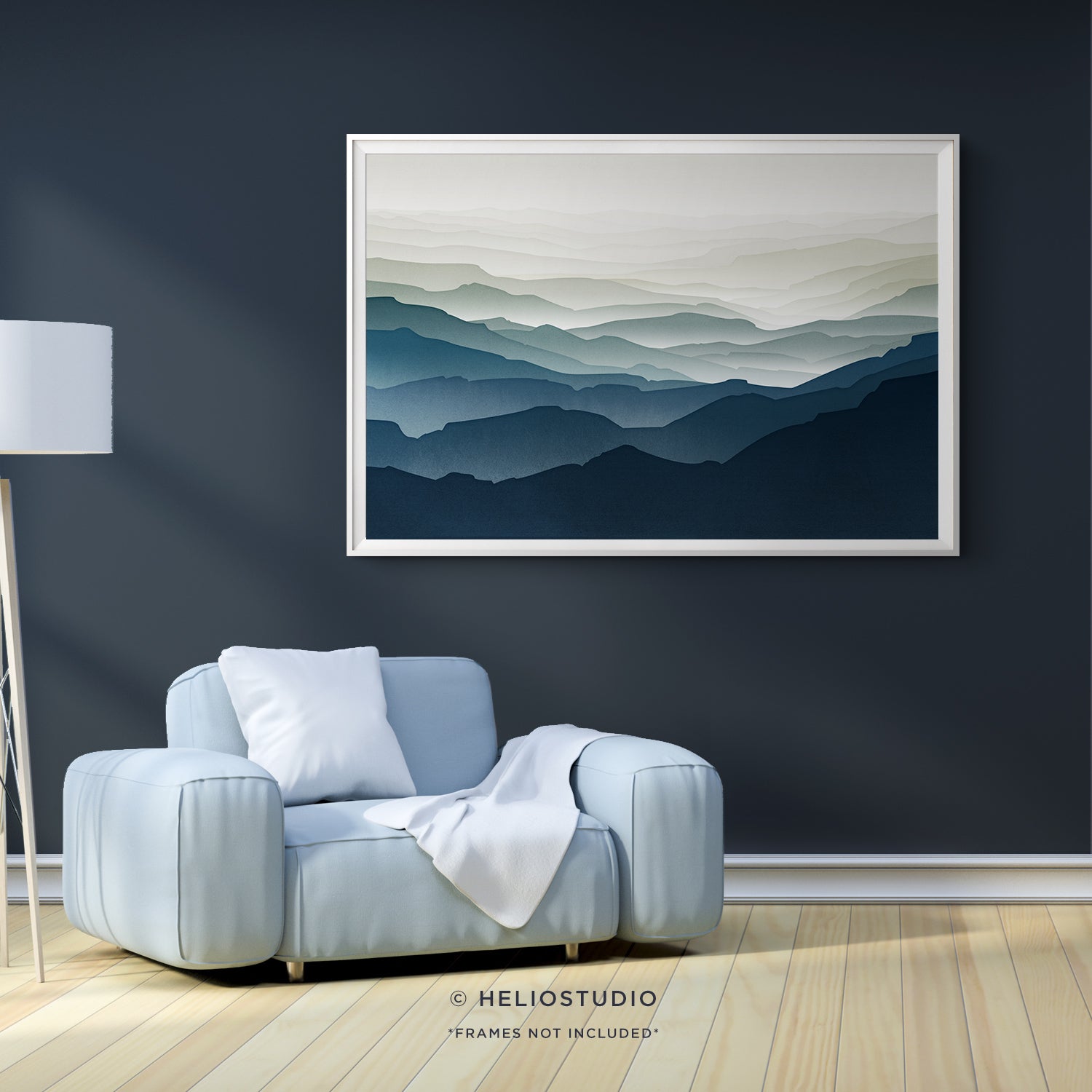 MidCentury Blue Mountain – Art Print