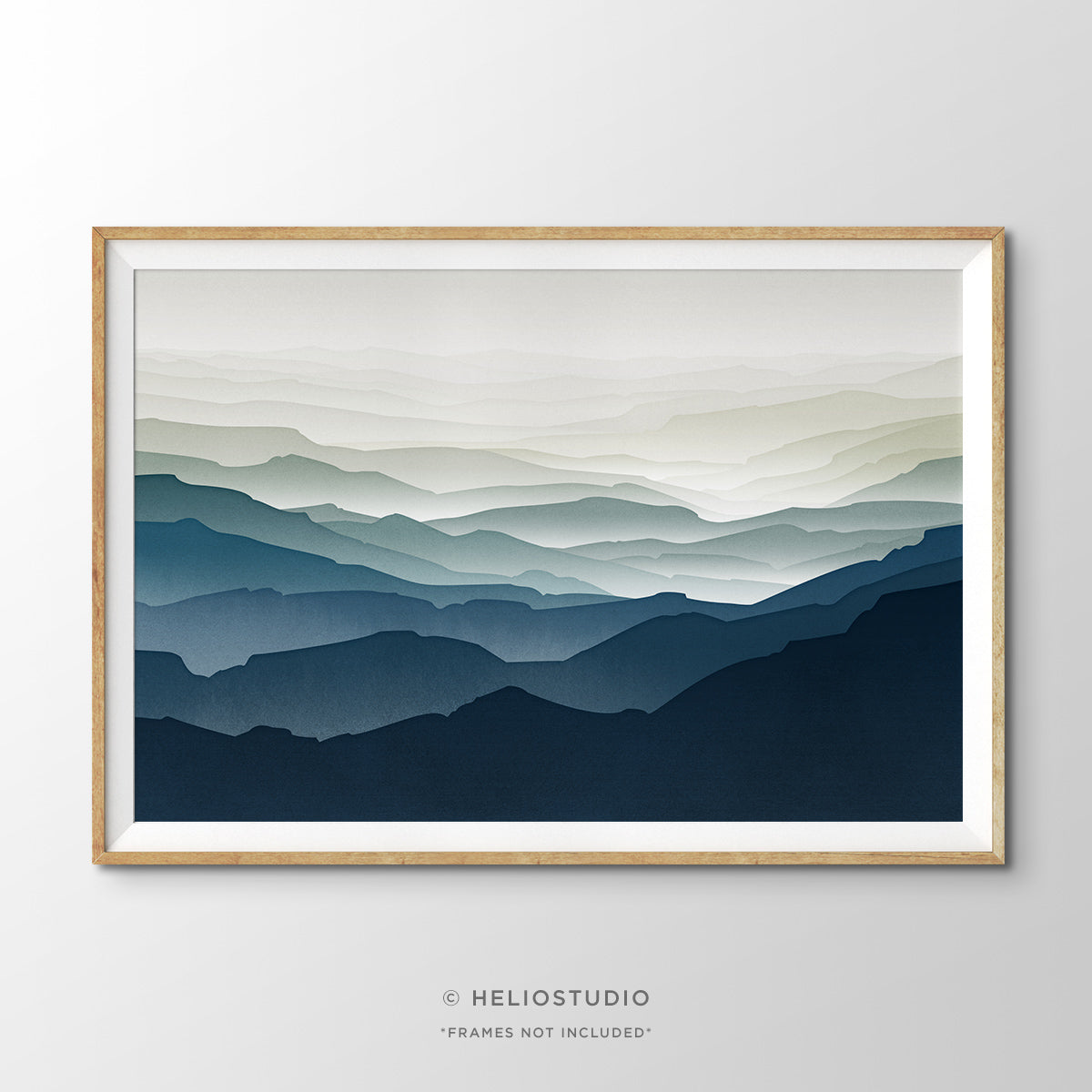 MidCentury Blue Mountain – Art Print