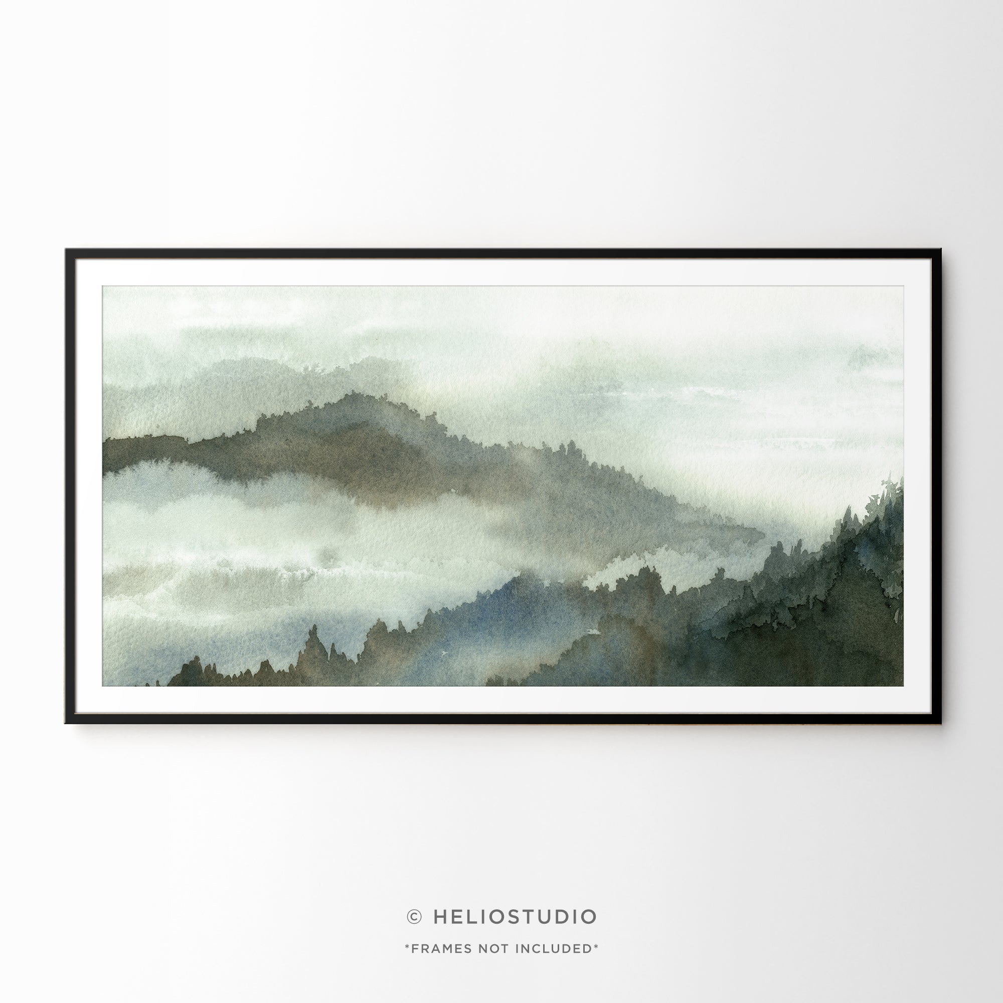Misty Mountain Forest – Panoramic Art Print