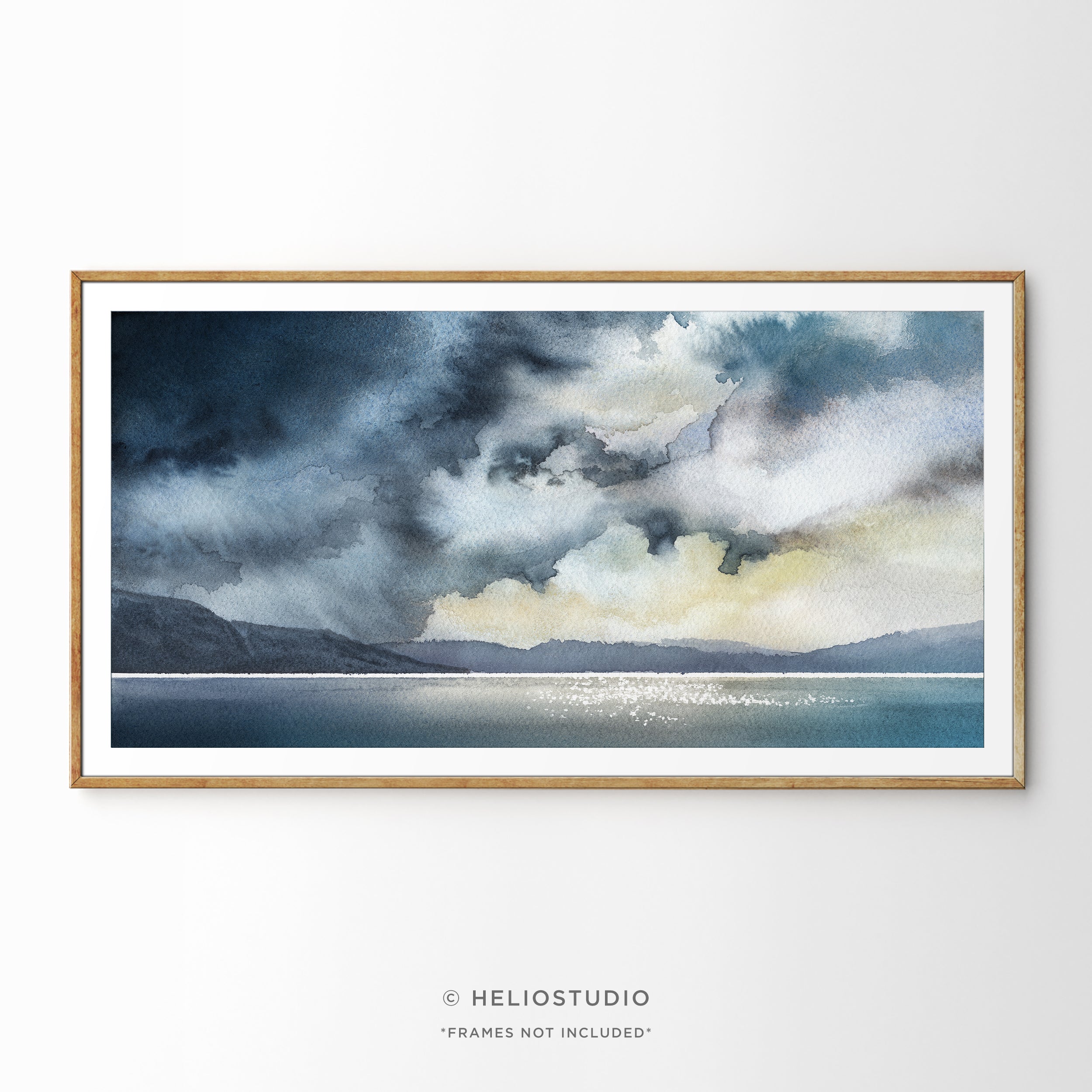 Stormy Coastal Cloudscape – Panoramic Art Print