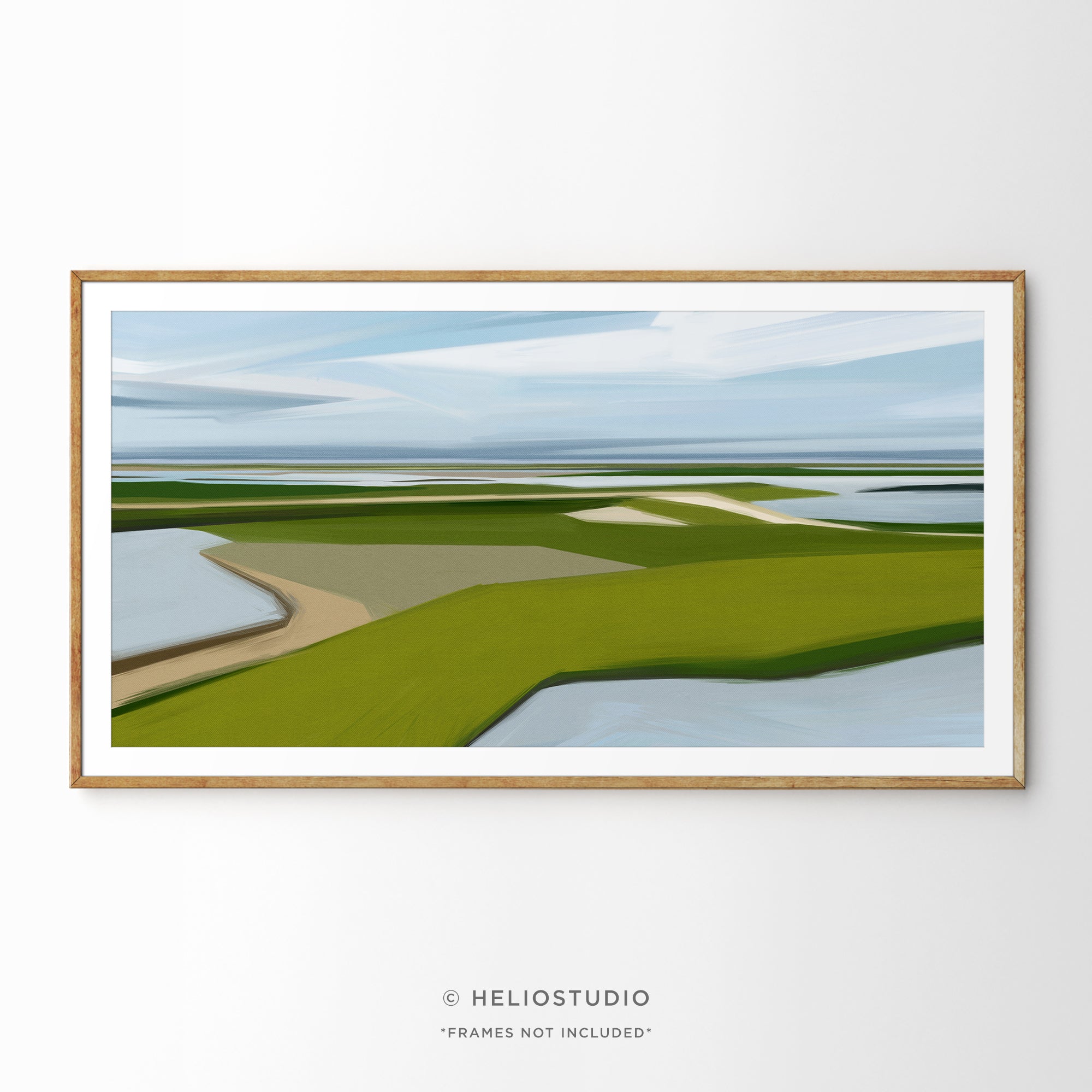 Abstract Wetland Landscape – Panoramic Art Print