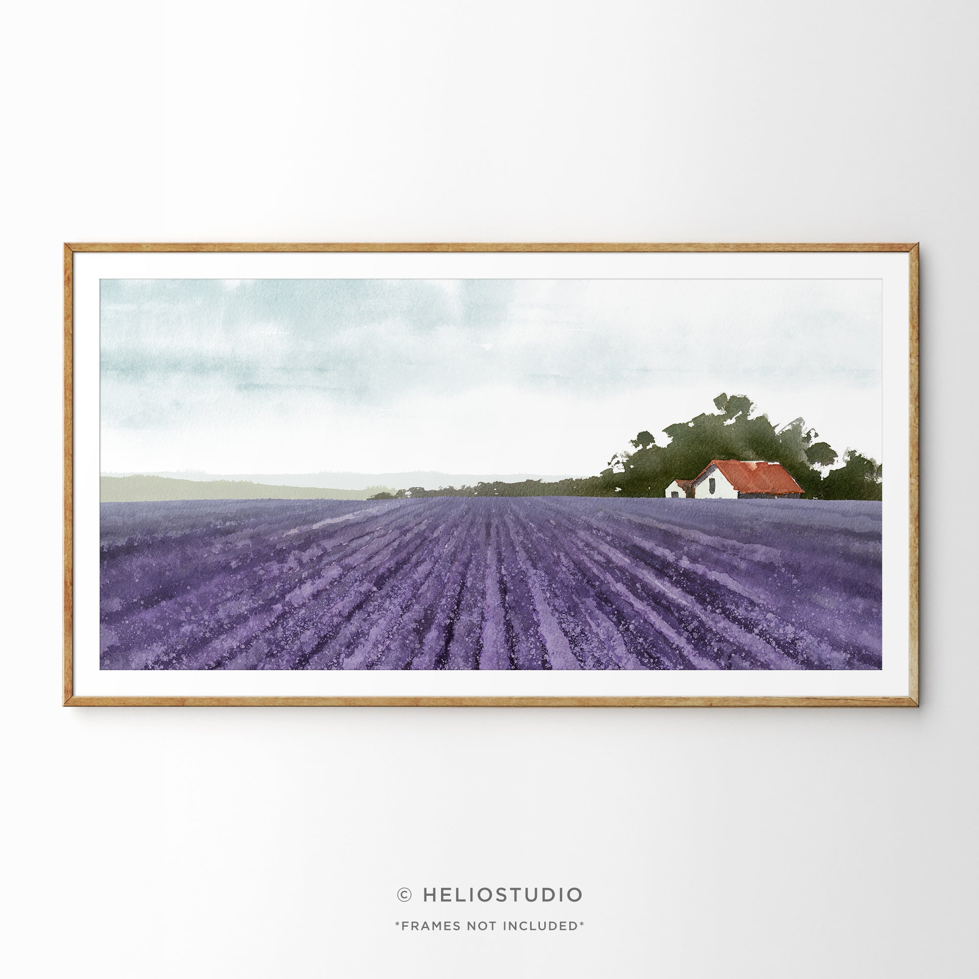 Lavender Field Farmhouse – Panoramic Art Print