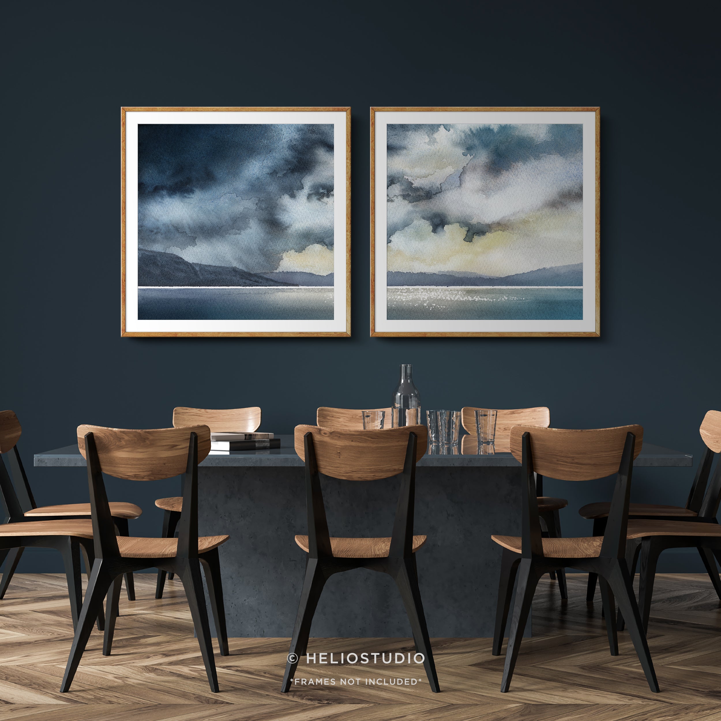 Stormy Coastal Cloudscape – Two Piece Art Print