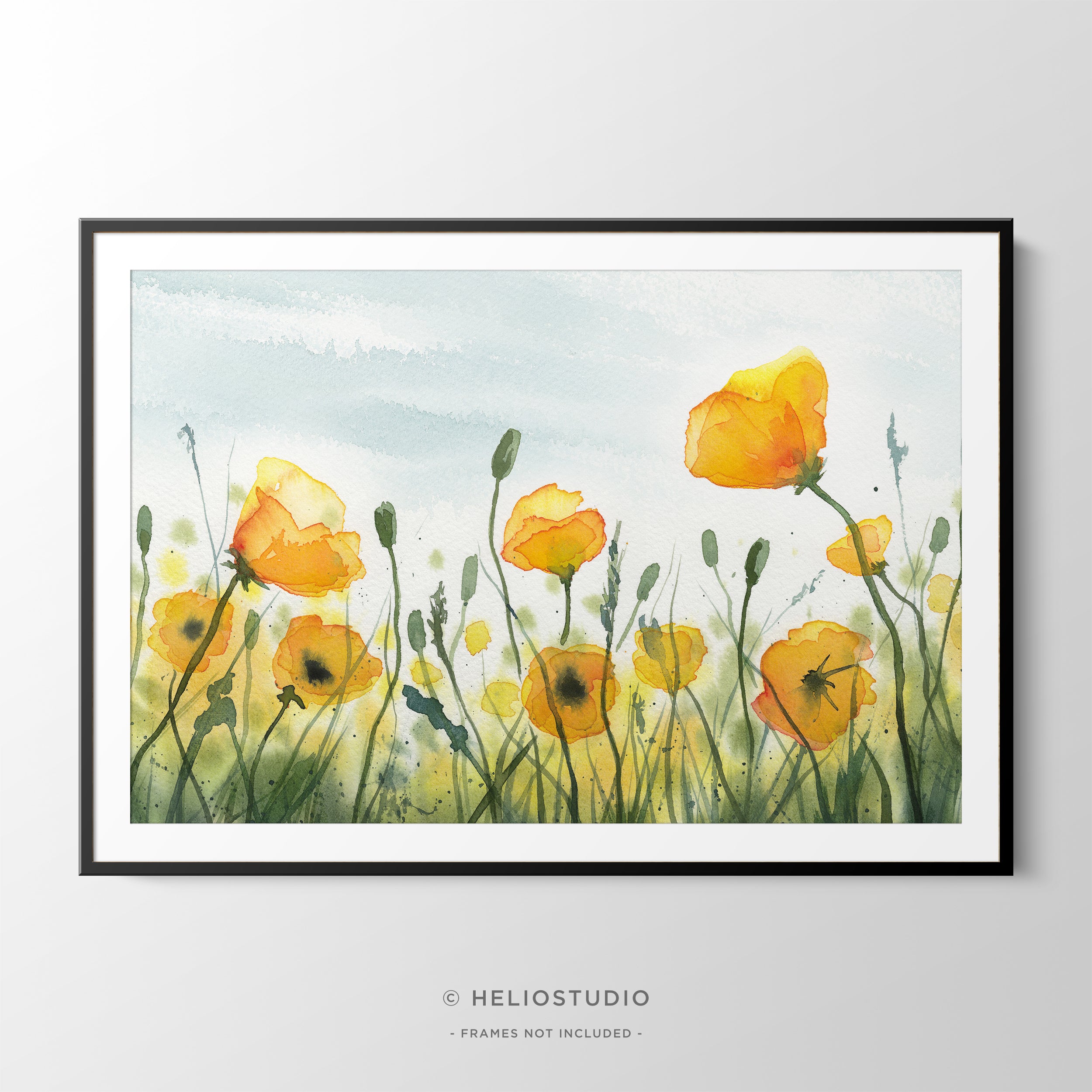 Yellow Poppy Meadow – Art Print