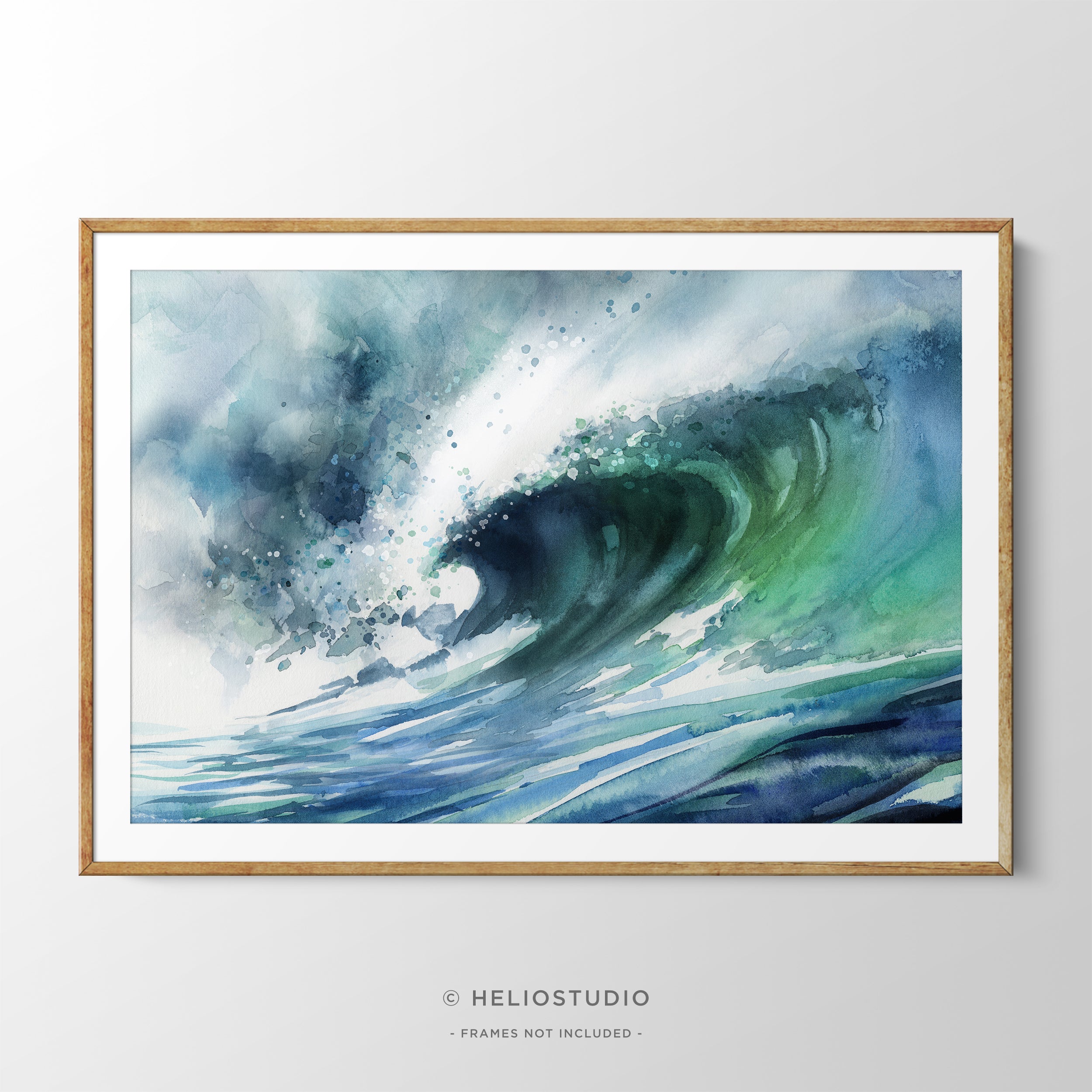 Aquamarine Wave – Art Print